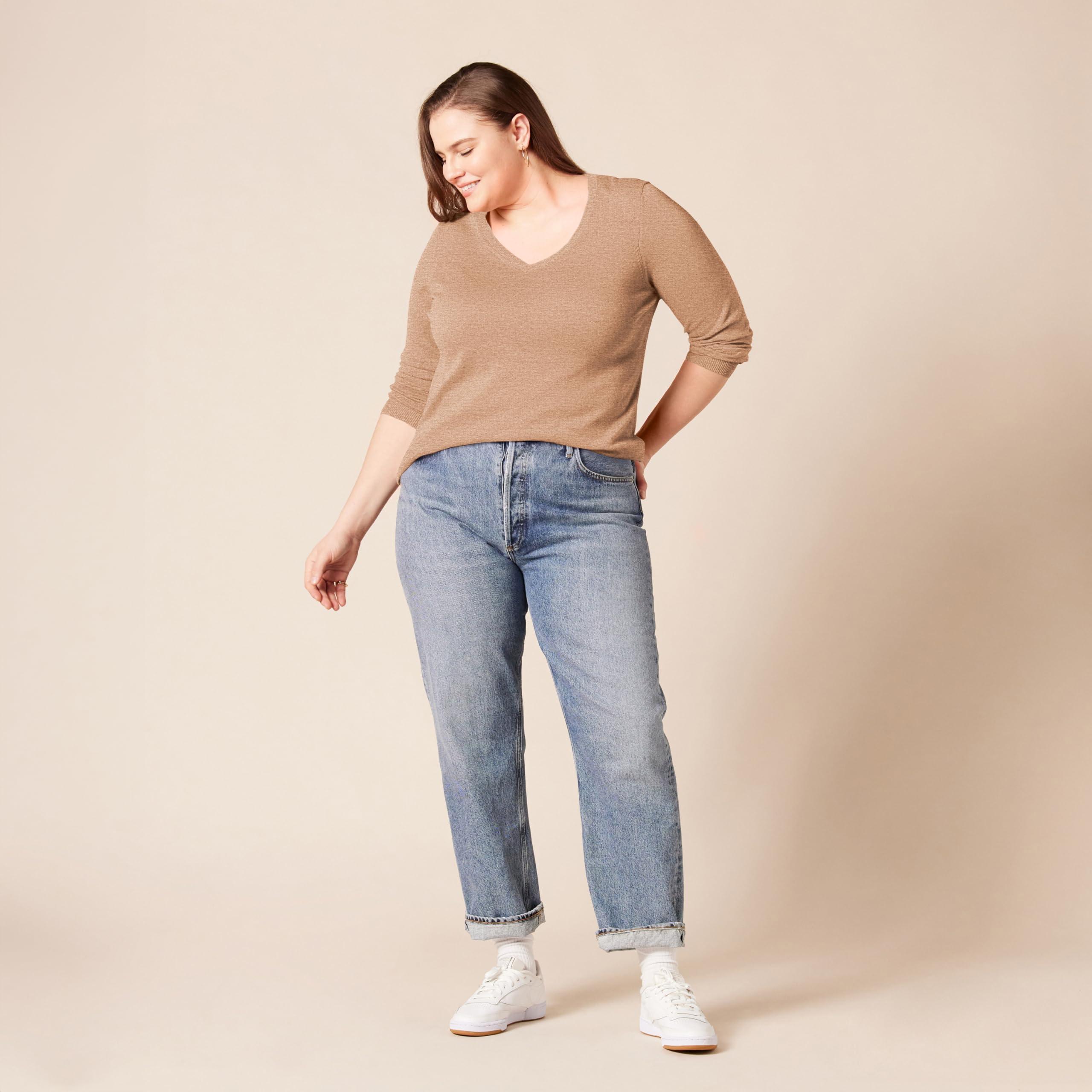 Amazon Essentials Women's Classic-Fit Lightweight Long-Sleeve V-Neck Sweater (Available in Plus Size) - Image 8