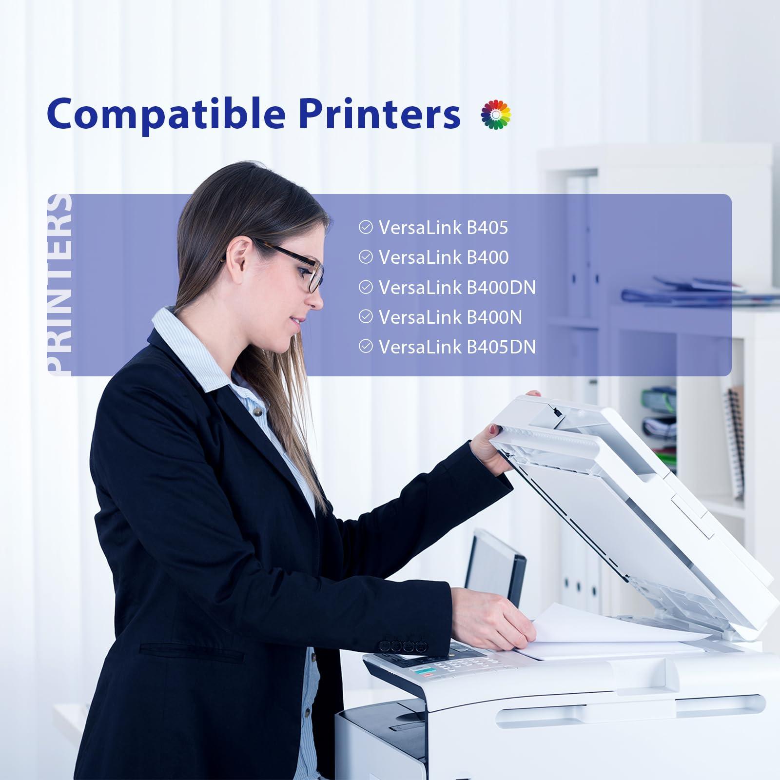 B400 B405 Toner Cartridge (106R03584) Compatible for Xerox VersaLink B405 B400 B400DN B400N B405N B405DN Extra High Capacity - 24,600 Pages, 1 Pack, Black - Image 2