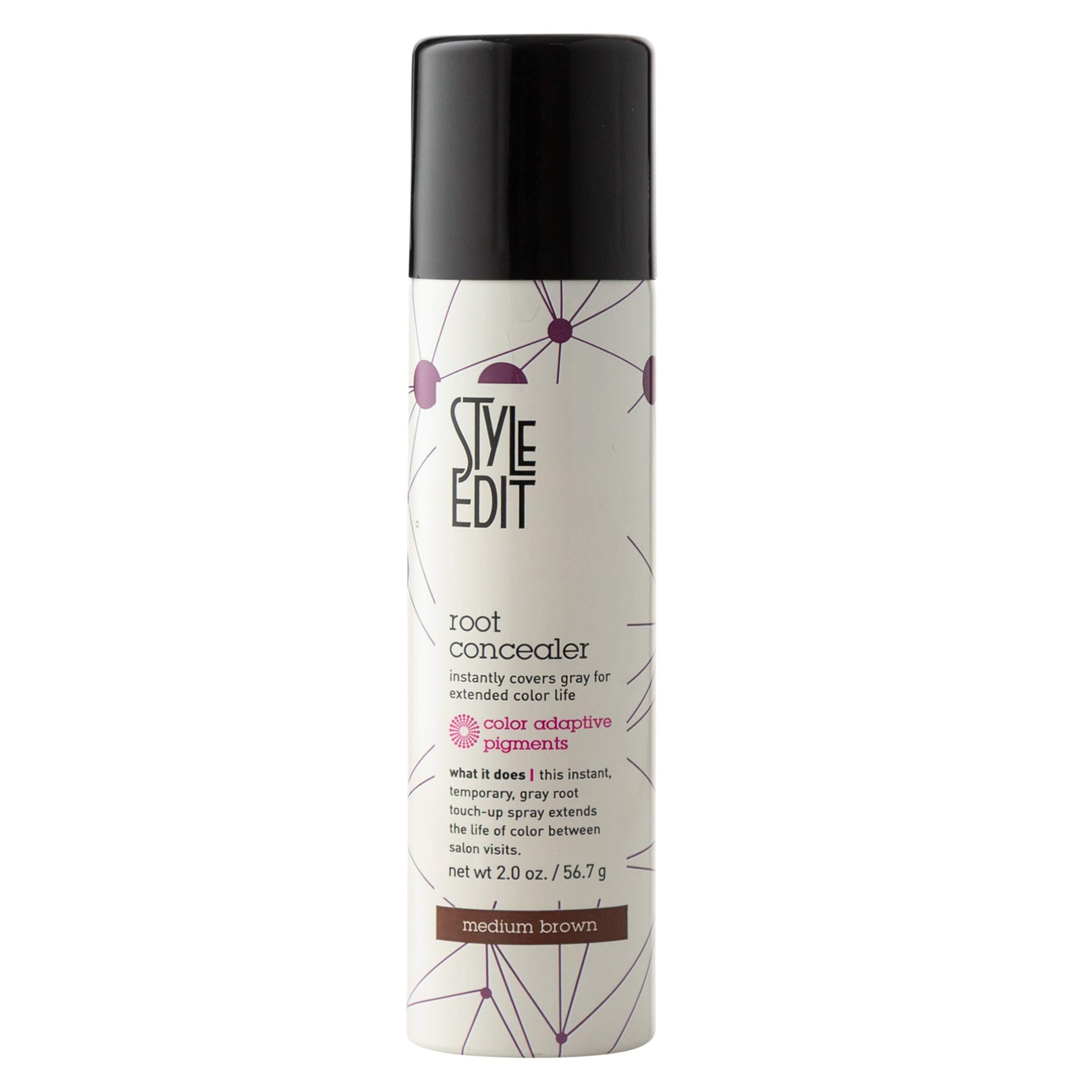 Medium Brown Root Concealer - Touch Up Spray For Medium Brown Hair Color - Temporary Instantly Covers Grey Hair, Pack of 1