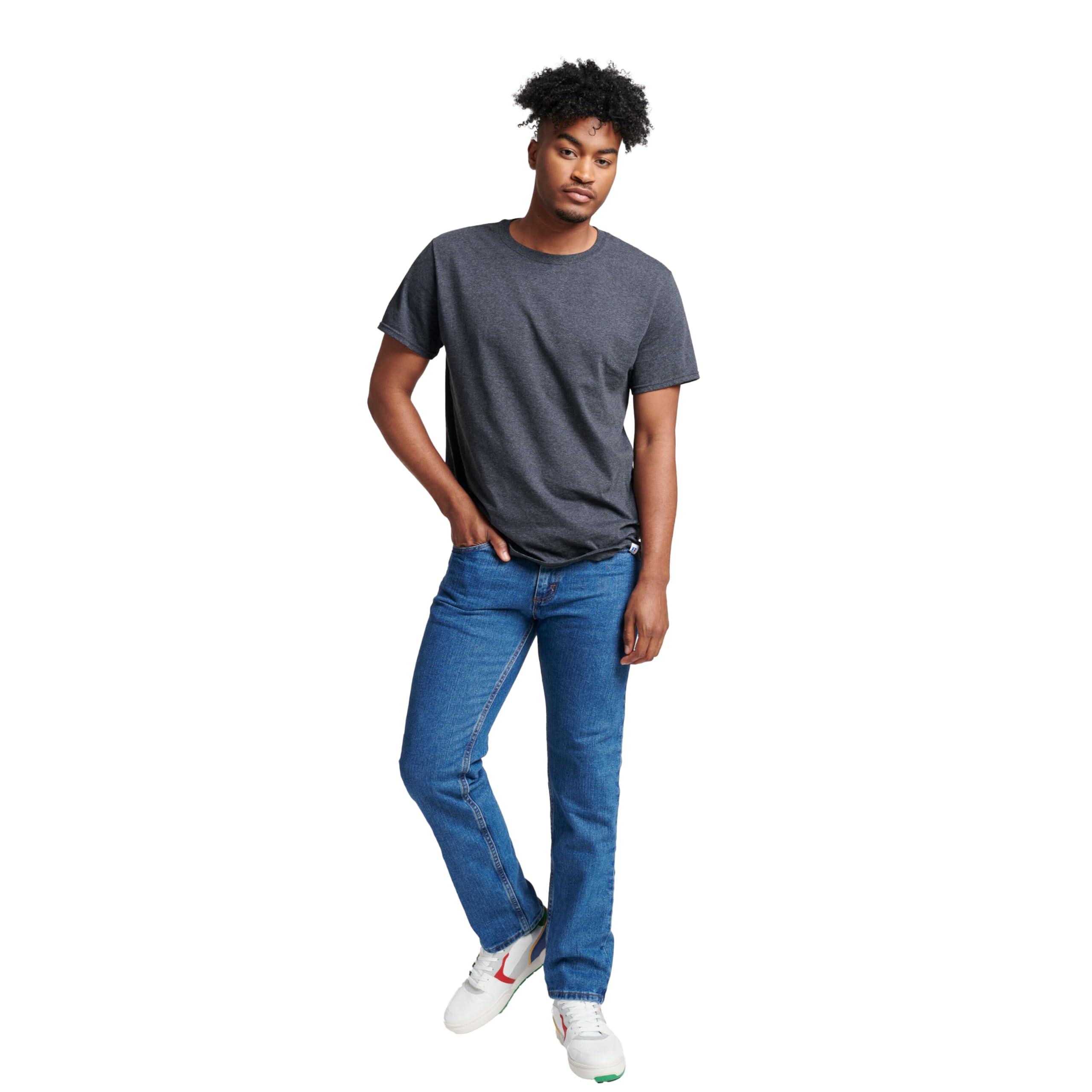 Russell Athletic Men's Dri-Power Cotton Blend Short Sleeve Tees, Moisture Wicking, Odor Protection, UPF 30+, Sizes S-4x - Image 2
