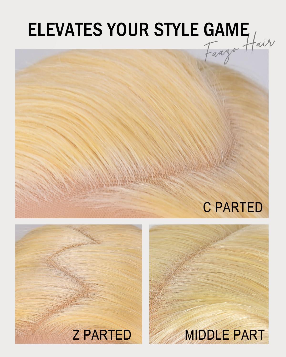 faazo 30 Inch 613 13x6 Lace Front Wig Human Hair 200 Density Blonde Wig Human Hair 613 Hd Lace Frontal Wig 13x6 Body Wave Lace Front Wigs Human Hair Pre Plucked 613 Wig - Image 4