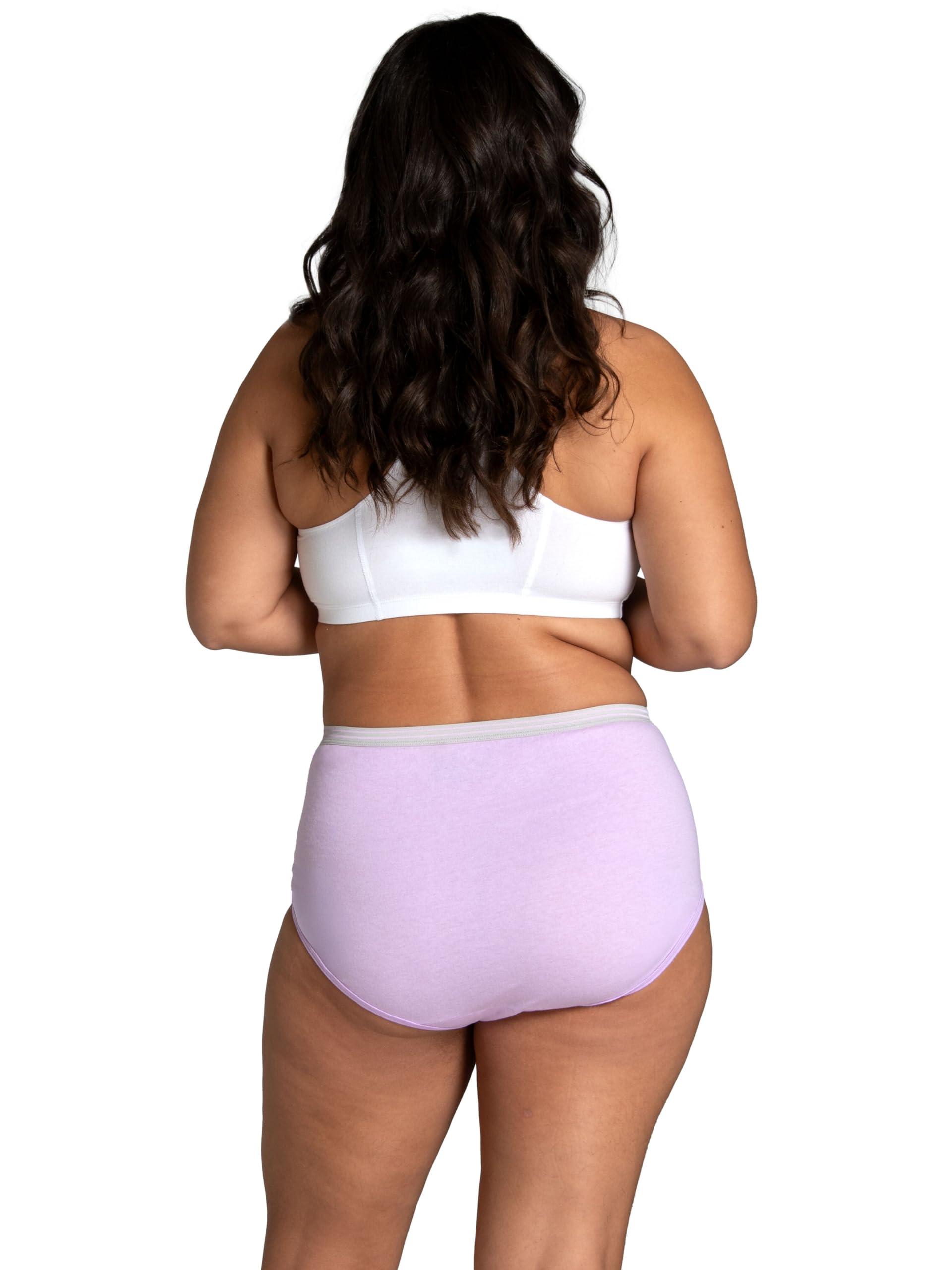 Fruit of the Loom Women's Eversoft Cotton Underwear Multipacks, Tag Free & Breathable, Available in Plus Size - Image 4