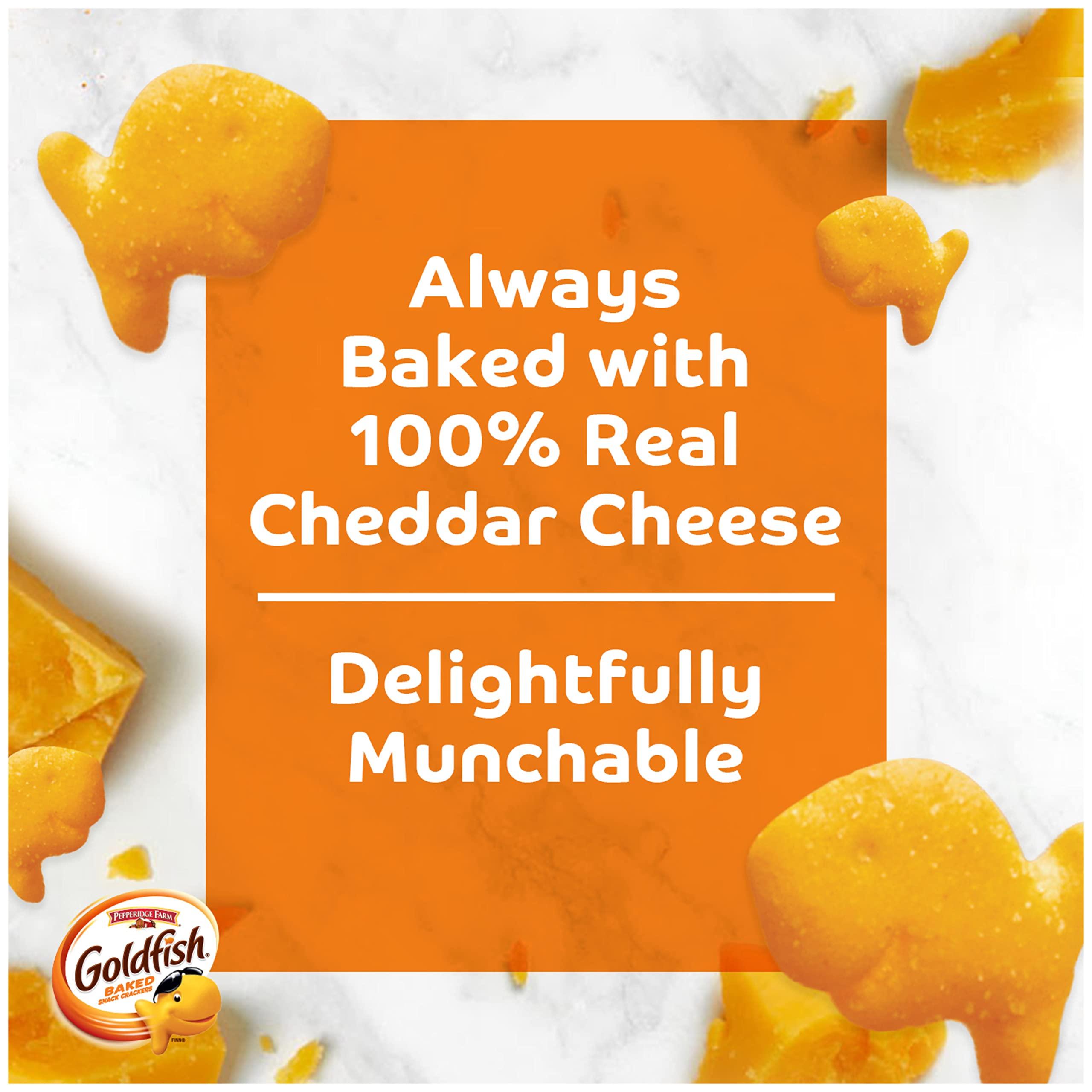 Goldfish Cheddar Cheese Crackers, 27.3 oz Carton - Image 4