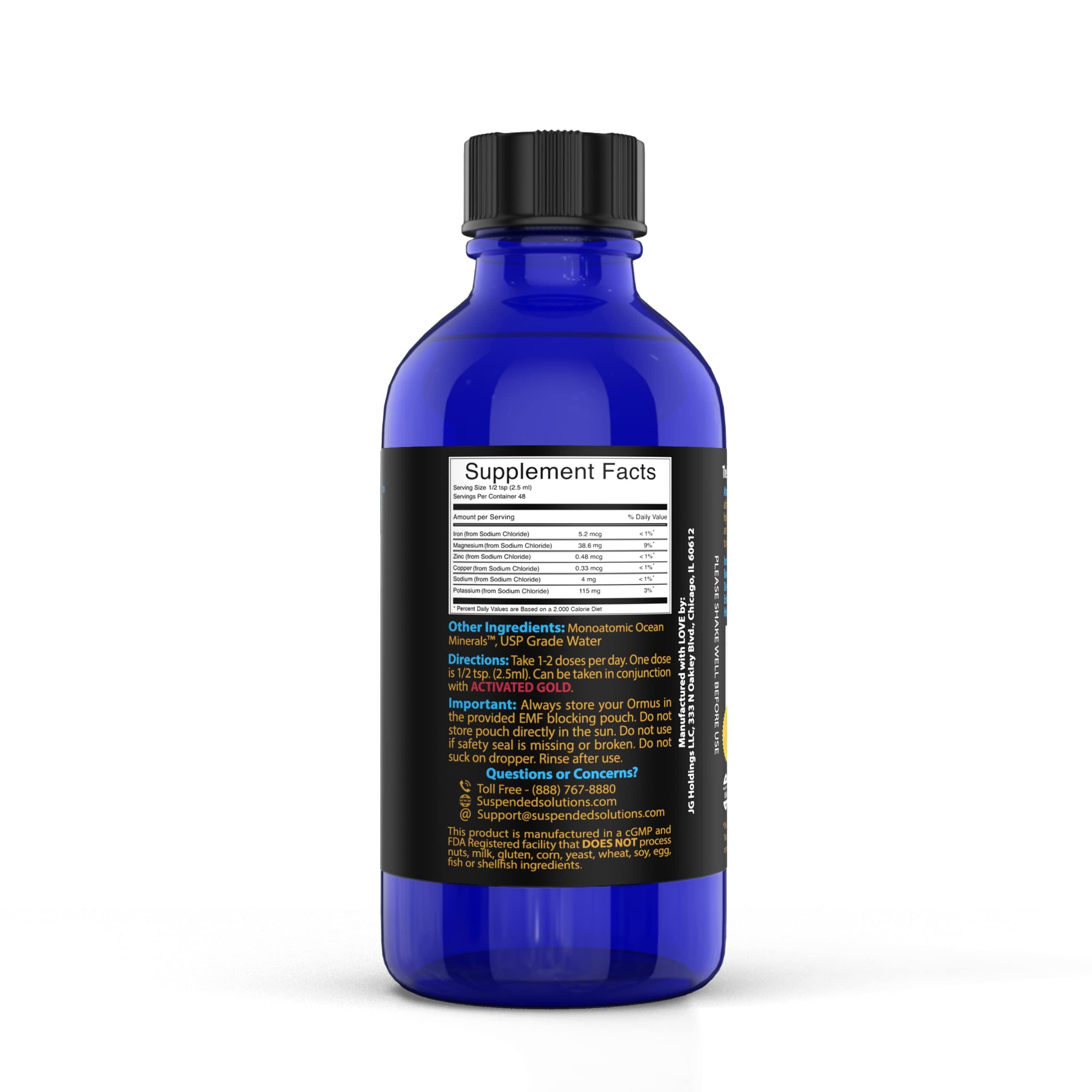 Suspended Solutions Liquid- Atomic ORMUS - 4oz - Monoatomic Gold Ormus - Memory AID, ENERGETICALLY Enhanced, REJUVENATING, Increased Energy, Stamina, Vitality - Gold, Platinum, Iridium - Image 9