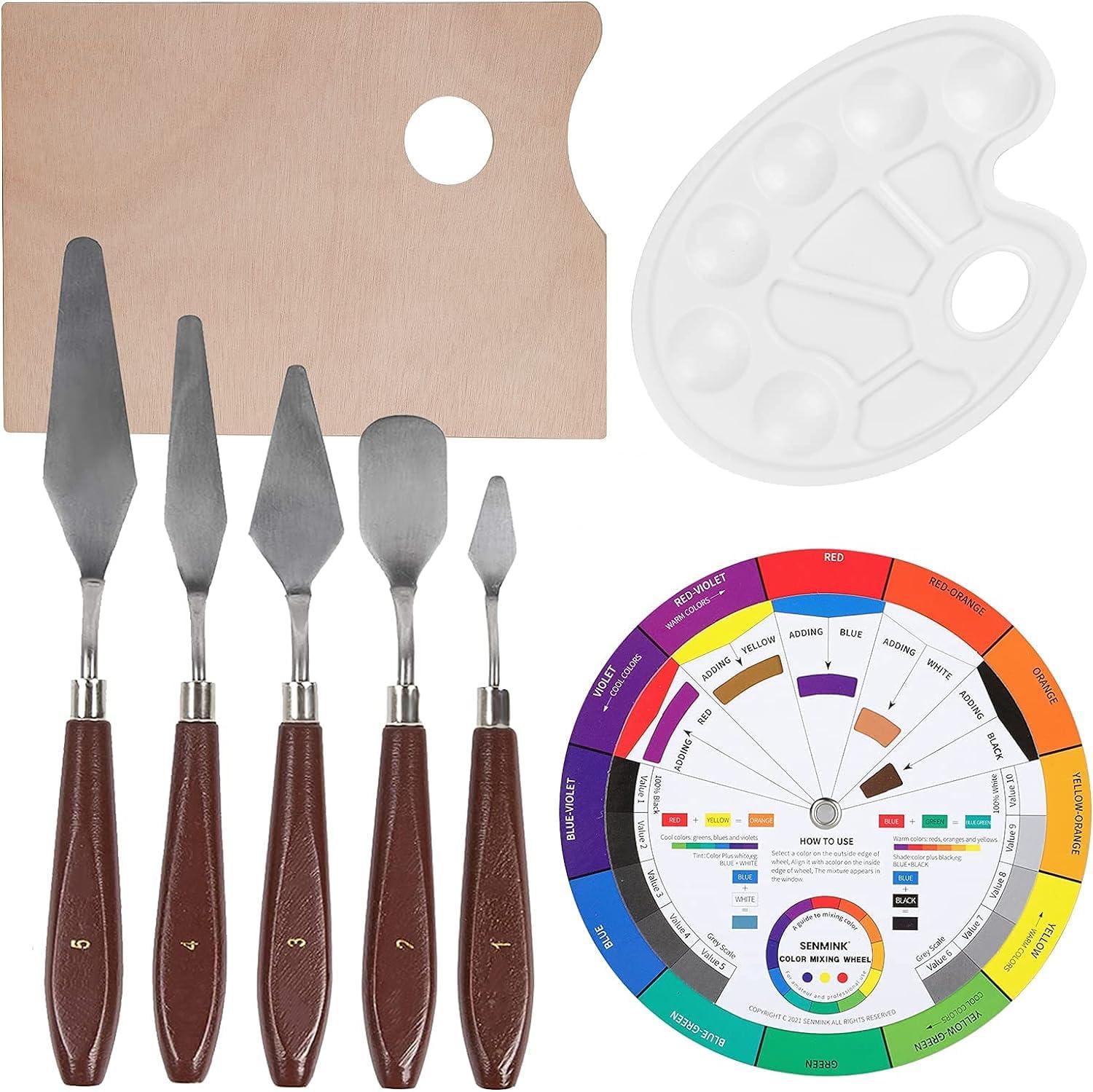 149Pcs Deluxe Artist Painting Set with Aluminum and Beech Wood Easel, 48 Colors Acrylic & Oil Paints, 24 Colors Watercolor Paints, Art Paint Supplies for Artists, Beginner & Adults - Image 6