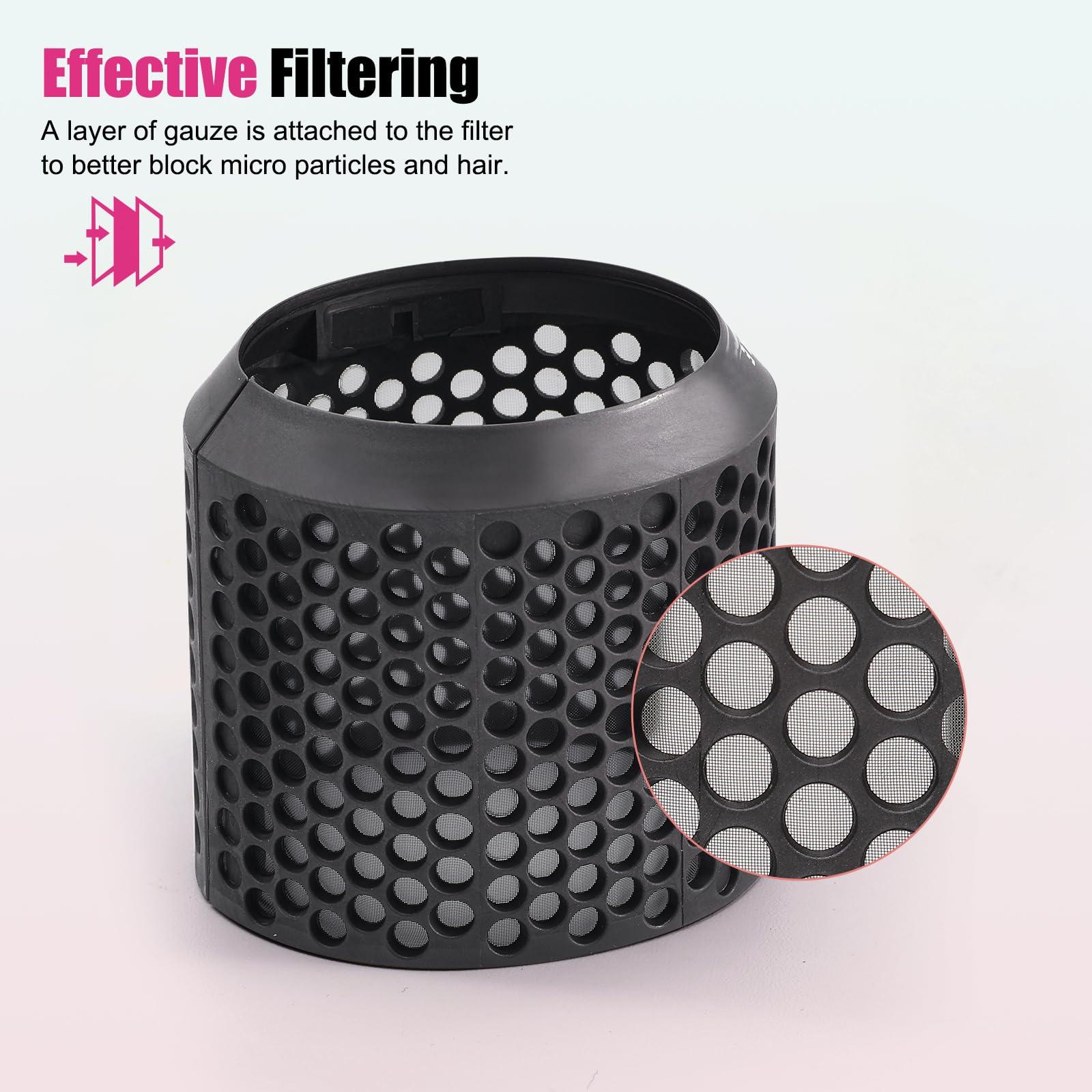 Outer Filter Cover Compatible with Dyson Airwrap Hair Styler with Filter Cleaning Brush HS01 HS05 Magnetic Filter Cage Replacement Parts - Image 6