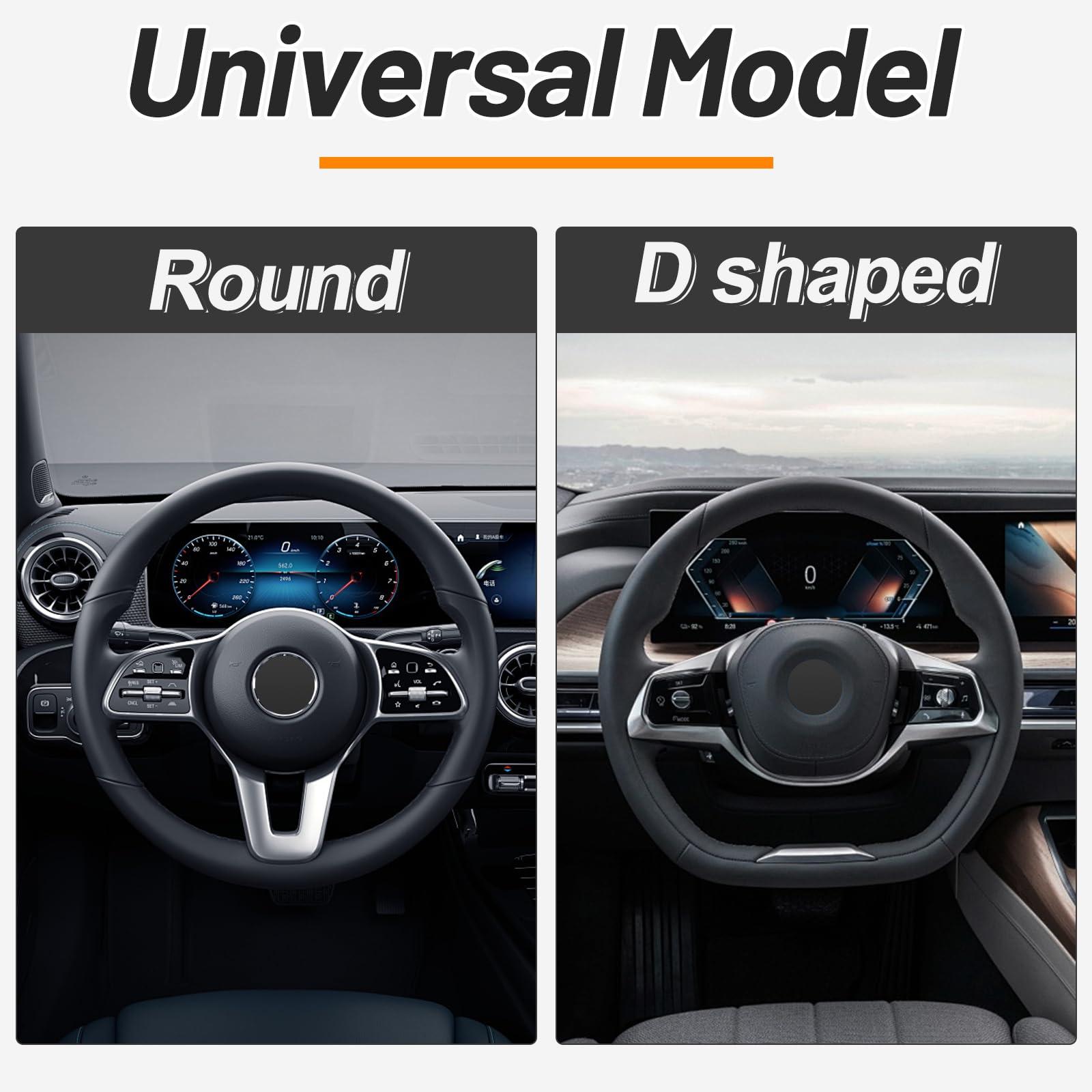 KAFEEK Elastic Stretch Steering Wheel Cover,Warm in Winter and Cool in Summer, Universal 15 inch, Microfiber Breathable Ice Silk, Anti-Slip, Odorless, Easy Carry,Black - Image 5