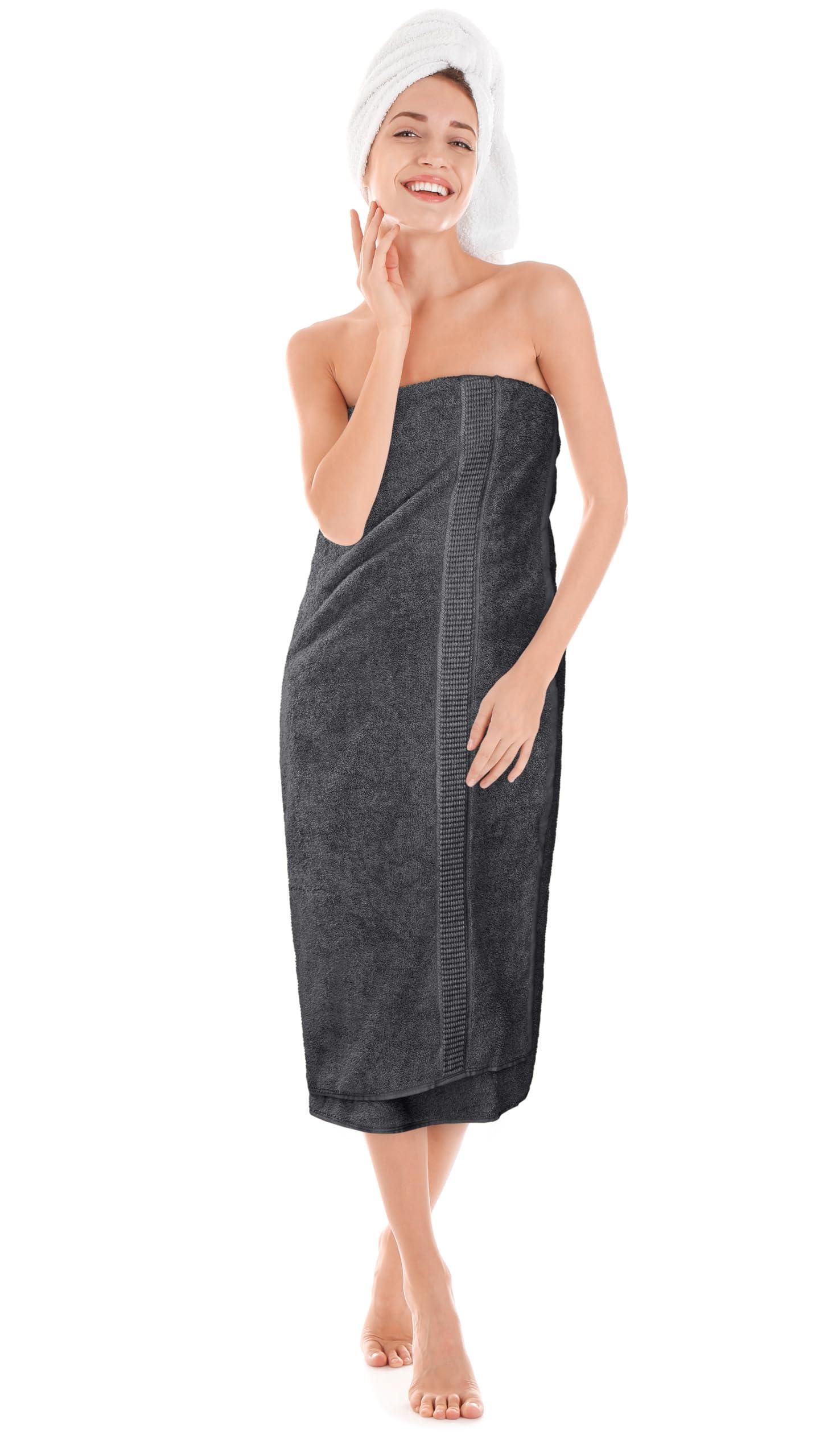 Utopia Towels Luxurious Jumbo Bath Sheet 2 Piece, 600 GSM, 35 by 70 Inches, 100% Ring Spun Cotton, Highly Absorbent and Quick Dry Extra Large Bath Towel, Super Soft Towel, Grey - Image 8