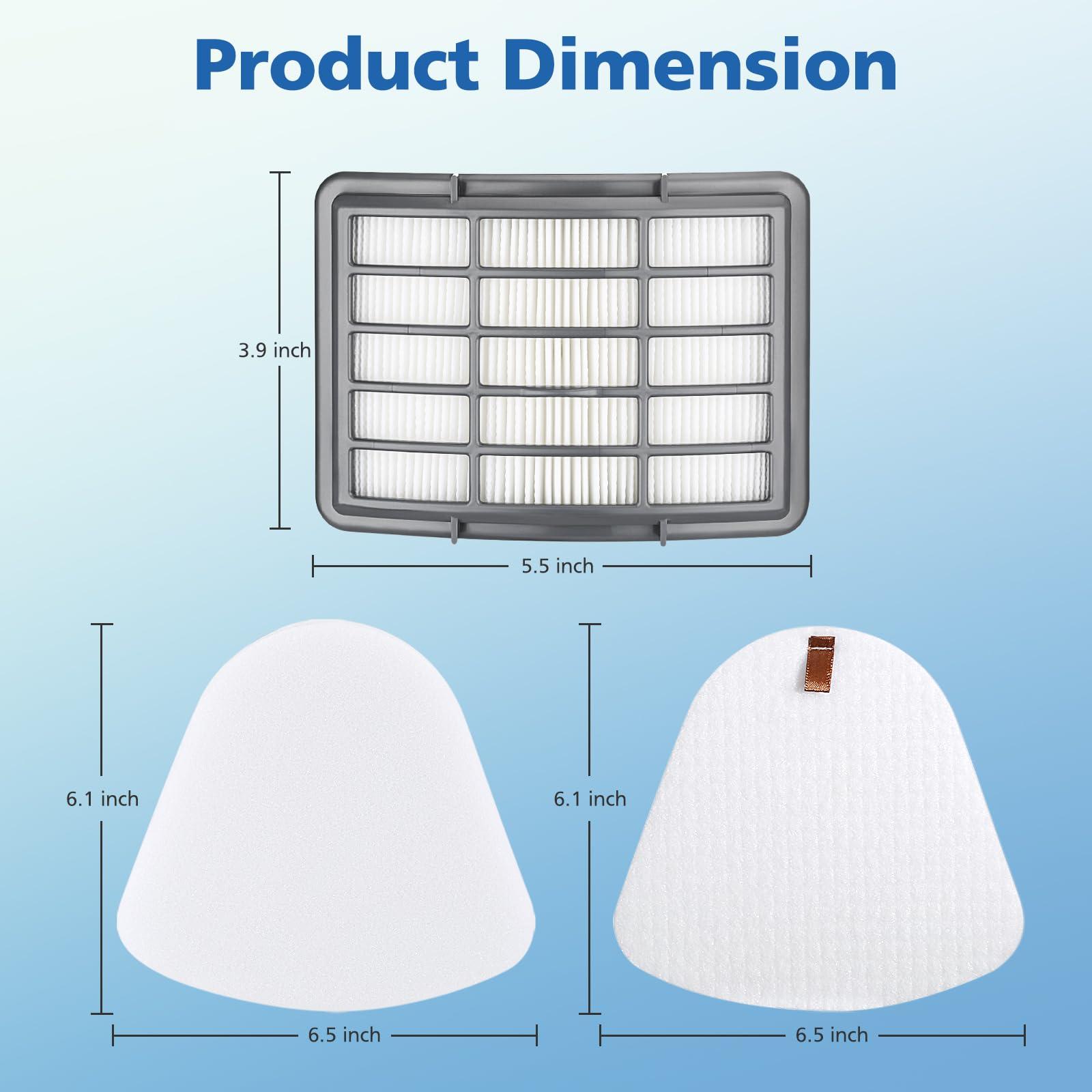 4+2 Pack Filters for Shark Vacuum Navigator Lift Away Filter Replacement Models NV350 NV351 NV352 NV355 NV356E NV360 UV440 UV540 CU500 XFF350 XHF350 - Image 2