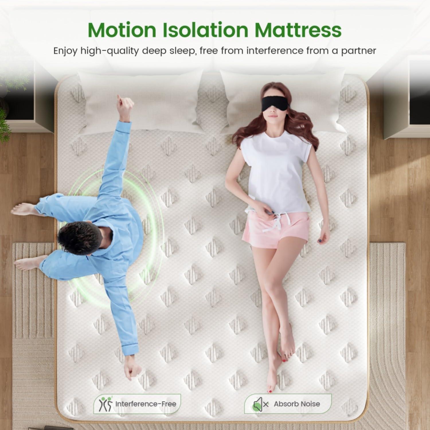 Firm King Mattress, [Enhanced] 14 Inch King Size Hybrid Mattress with Gel Memory Foam & Independent Pocket Springs, Pressure Relief, Strong Edge Support, 365-Night Trial, CertiPUR-US - Image 4