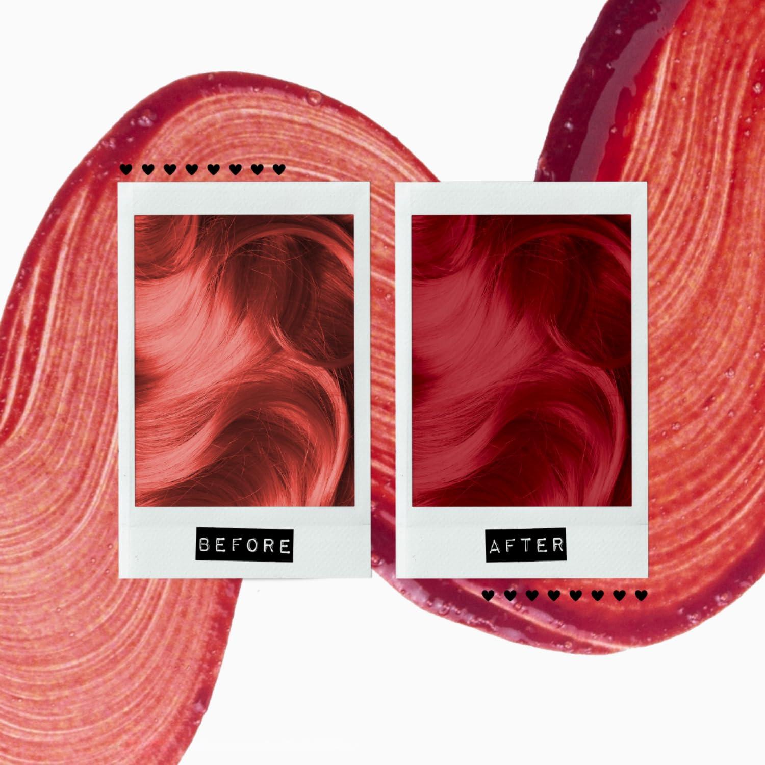 MANIC PANIC Love Colors Rock Me Red - Color Depositing Conditioner for Vibrant, Deep Blood Red Hair - Hydration, Vegan, Ammonia and Gluten-Free (8oz) - Image 5
