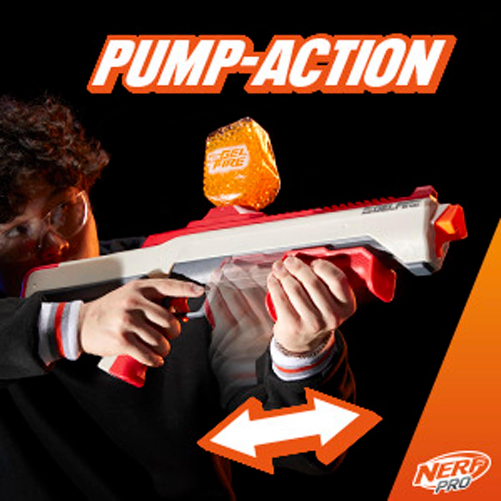 NERF Pro Gelfire Raid Blaster, Fire 5 Rounds at Once, 10,000 Gel Rounds, 800 Round Hopper, Eyewear, Toys for Teens Ages 14 & Up - Image 9