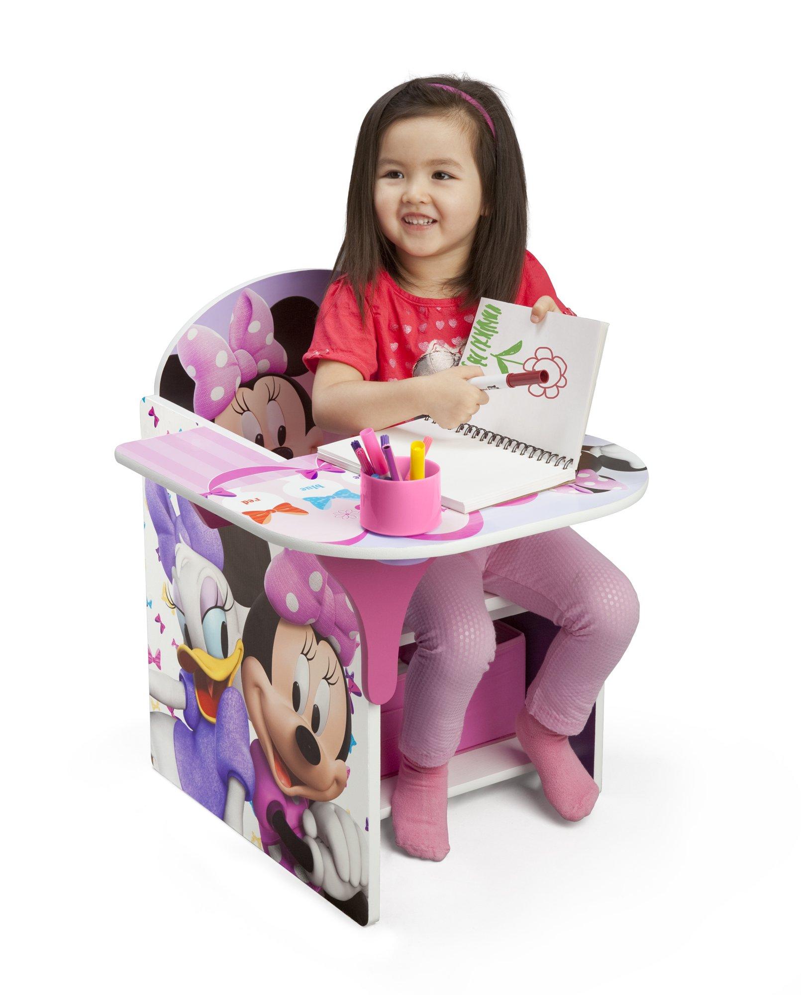 Delta Children Chair Desk With Storage Bin, Disney Minnie Mouse - Image 5