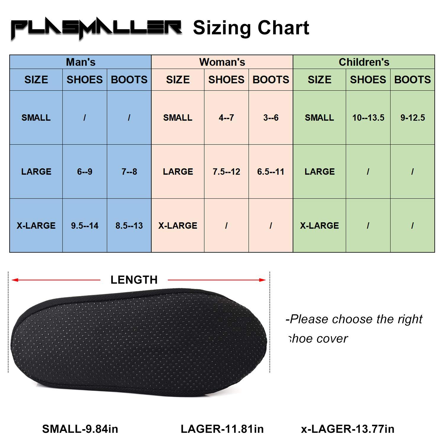 PlasMaller 5 Pairs Black Filmy Mesh Non Slip Washable Reusable Shoes Covers For Household Thickened Boot, S - Image 3