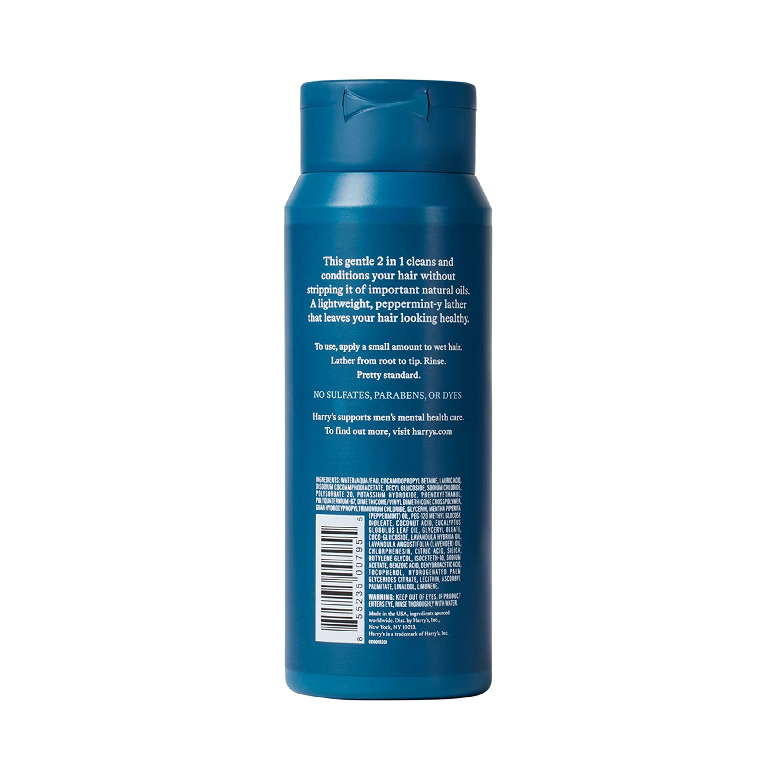 Harry's Men's Shampoo and Conditioner 2 in 1, Gentle & Refreshing For All Hair Types, 14 Fl Oz, 3 Count - Image 2