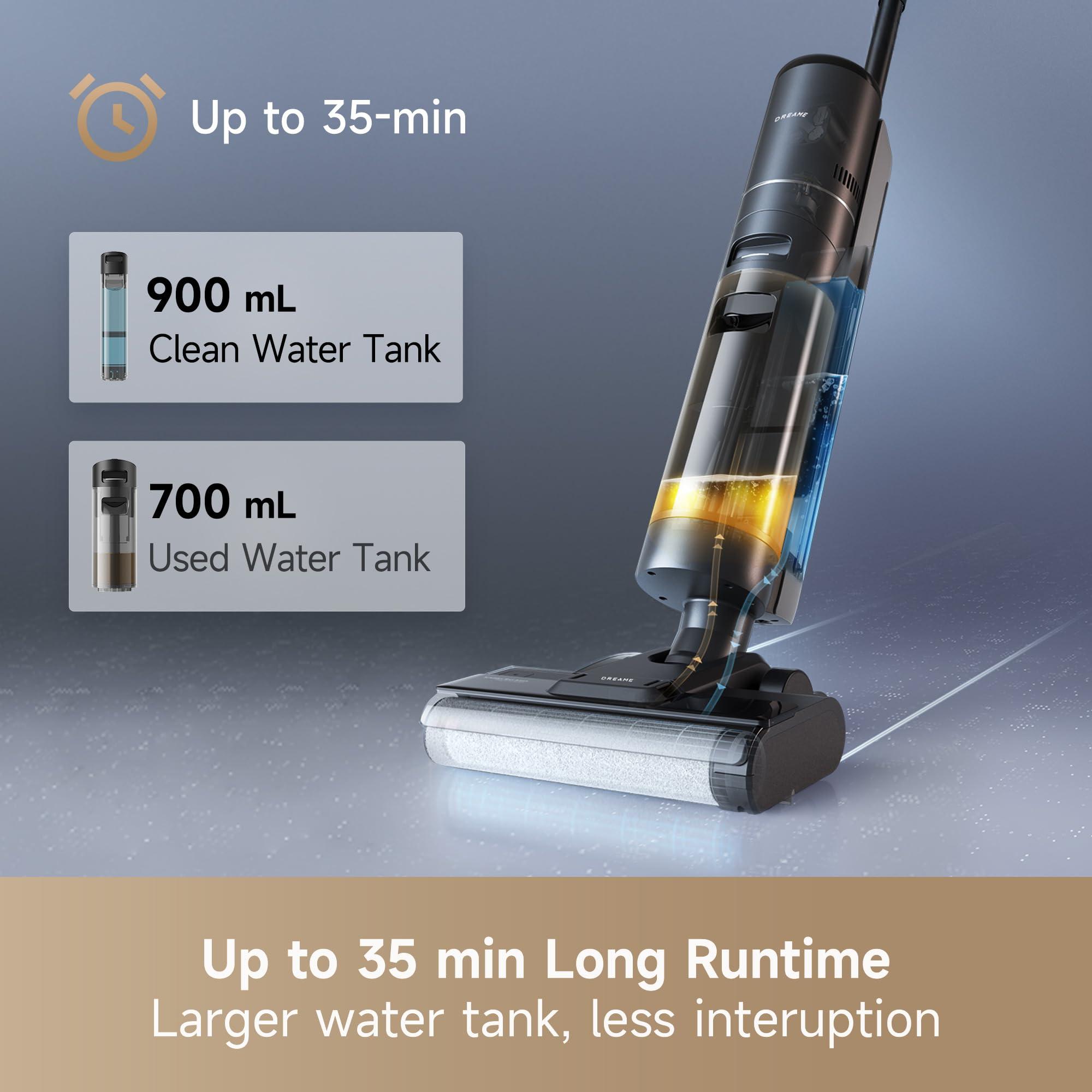 DREAME H12S Wet Dry Vacuum Cleaner, Cordless Vacuum Mop All in One for Hard Floors, Edge Cleaning with Dirt Detection, Hot Air Drying, Smart Floor Cleaner Great for Sticky Messes on Multi-Surfaces - Image 8