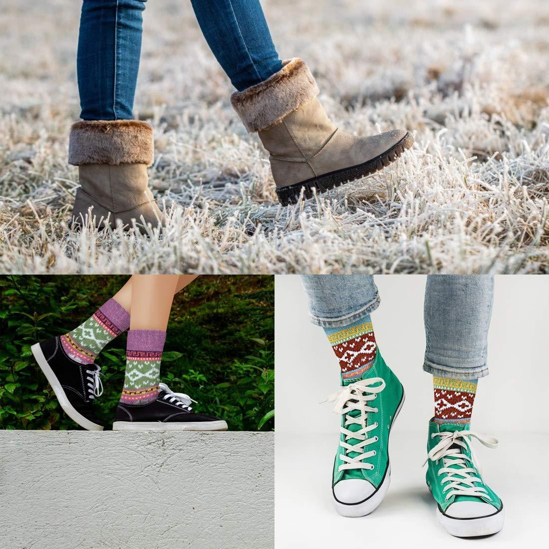FYC Women's Winter Socks - Warm Thick Soft Wool Cozy Crew Socks - Christmas Stocking Stuffers and Gifts - Image 5