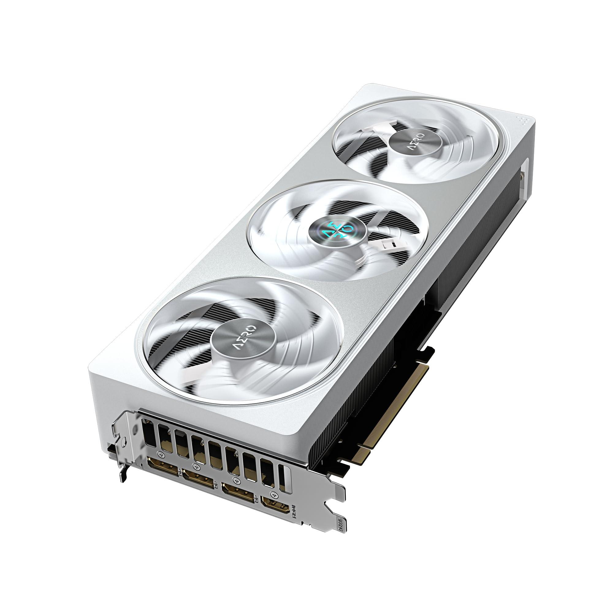 Gigabyte GeForce RTX 5070 AERO OC 12G Graphics Card - 12GB GDDR7, 192bit, PCI-E 5.0, 2625 MHz Core Clock, 3 x DP 2.1a, 1 x HDMI 2.1b, NVIDIA DLSS 4, GV-N5070AERO OC-12GD - Image 4