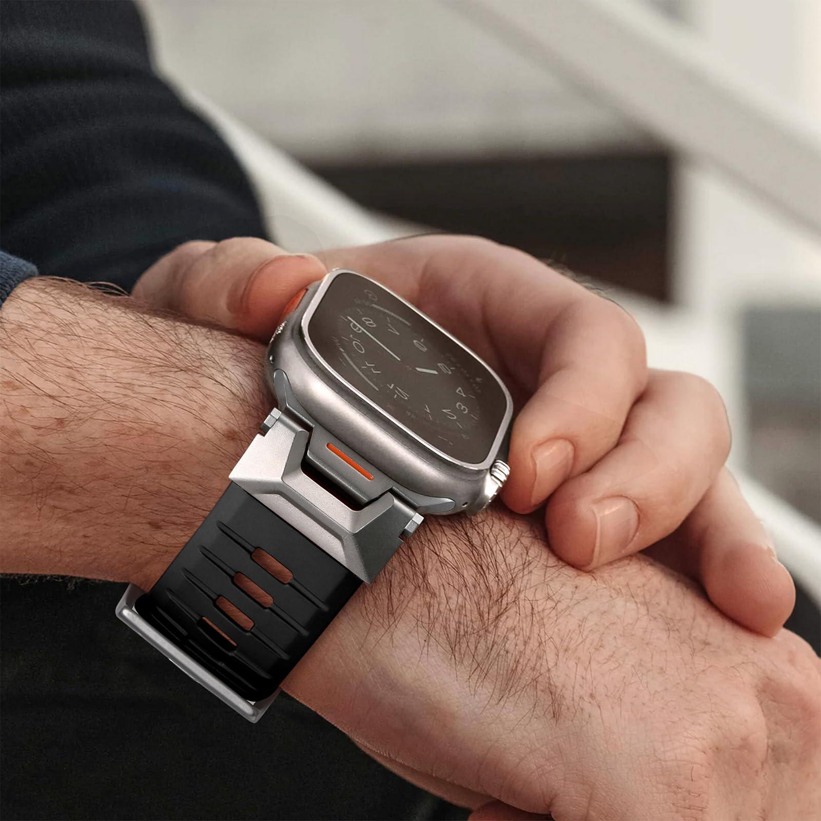 Bandletic R-Nylon and R-Steel Sport Band Compatible with Apple Watch Ultra 2 / Ultra Band for Men - Image 6
