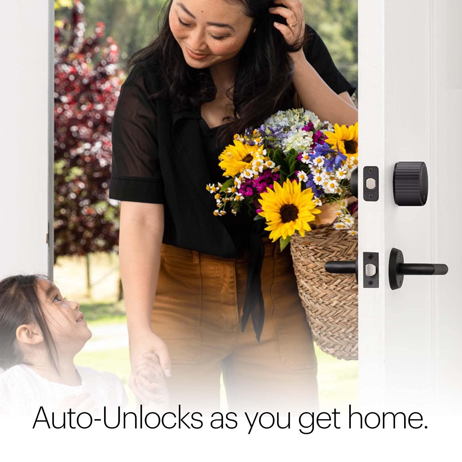 August Home, Matte Black Wi-Fi Connected Smart Keyless Entry Door Lock (4th Generation), Electronic Door Lock Fits Your Existing Deadbolt in Minutes, ‎AUG-SL05-M01-G01 - Image 4
