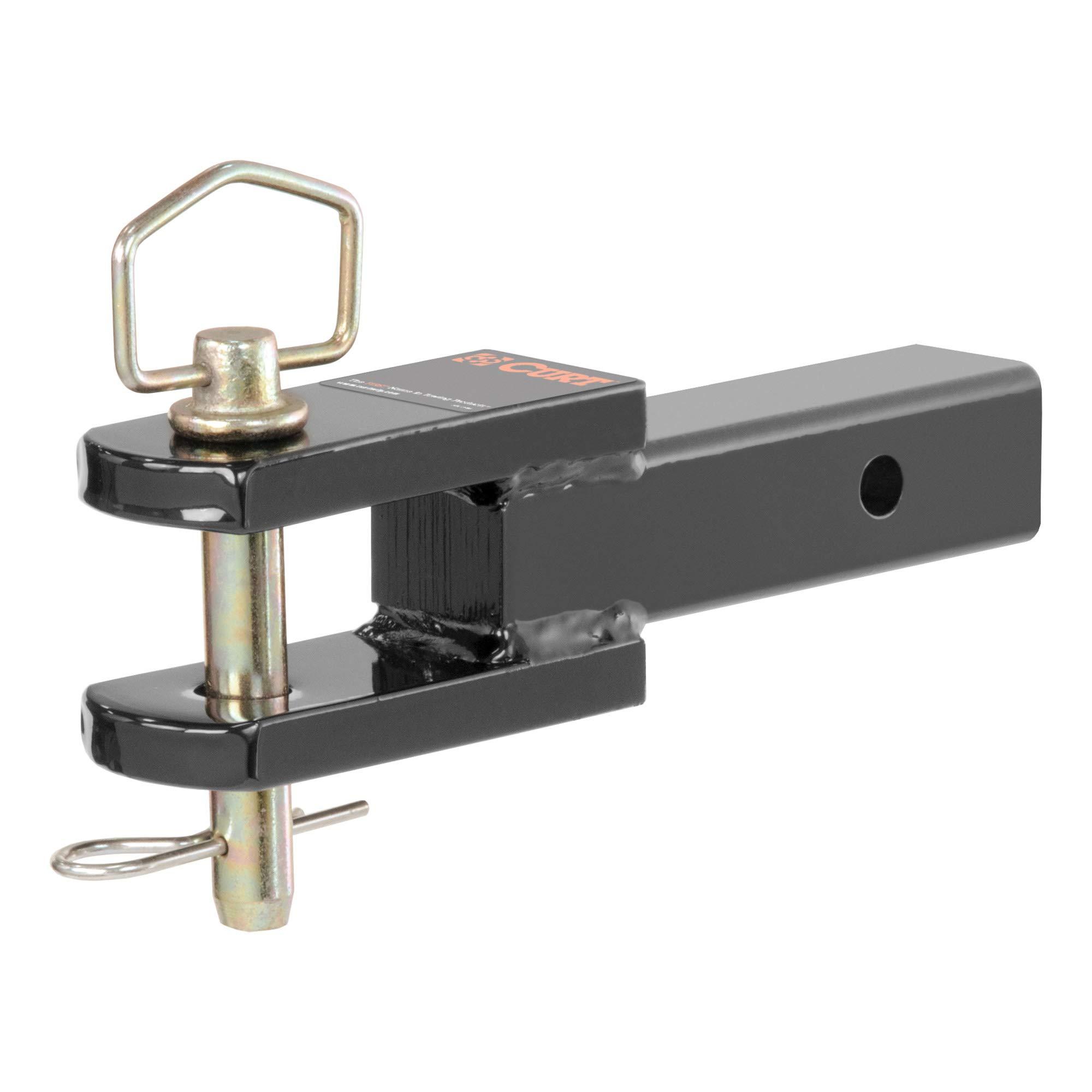 CURT 45821 Clevis Pin Hitch Ball Mount, Fits 2-Inch Receiver, 6,000 lbs, 1-Inch Hole