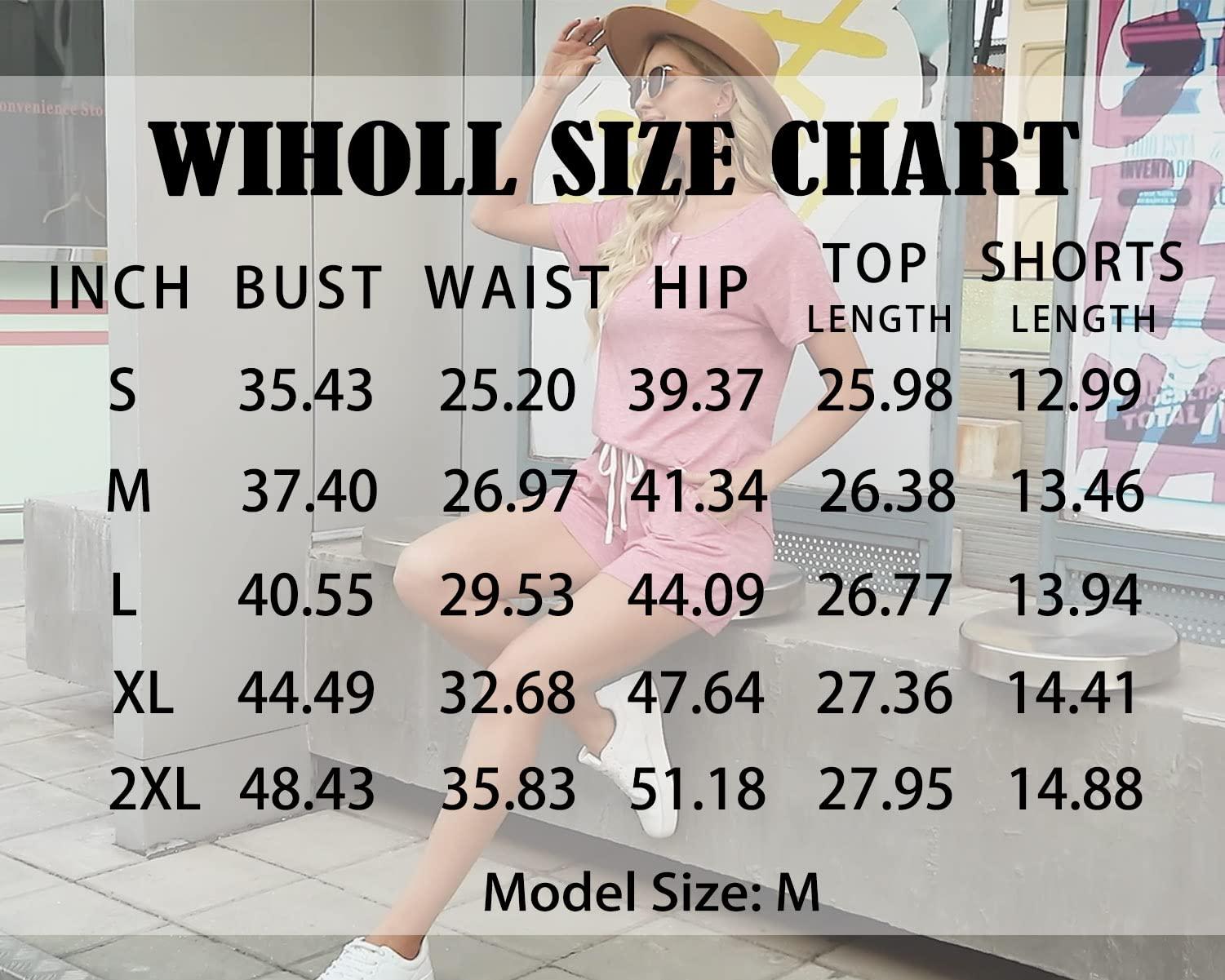WIHOLL Two Piece Outfits for Women Lounge Sets Button Down Top and Shorts Set Sweatsuits with Pockets - Image 5