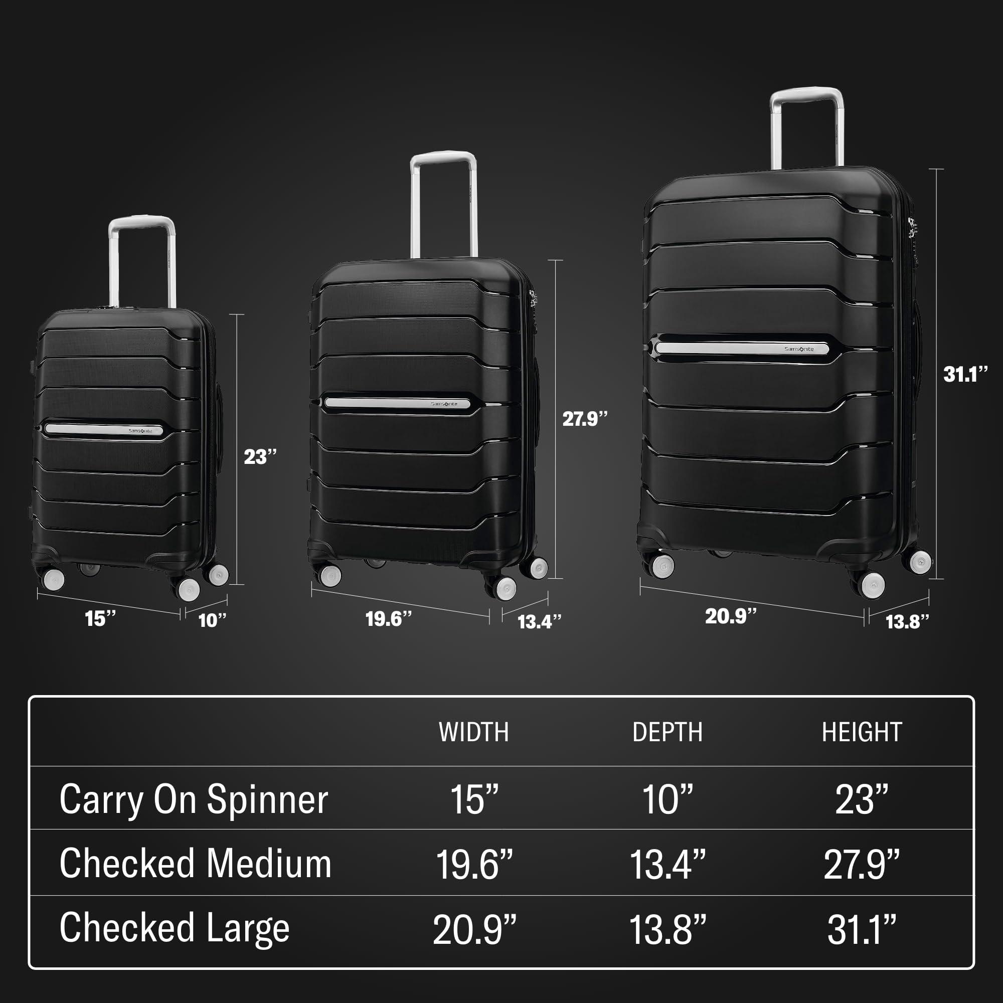 Samsonite Freeform 28-Inch Large Luggage with Dual 360° Spinner Wheels - Checked Suitcase - TSA Lock, Airline-Approved - Lightweight Durable Polypropylene Expandable Hardshell - Pink Rose - Image 8