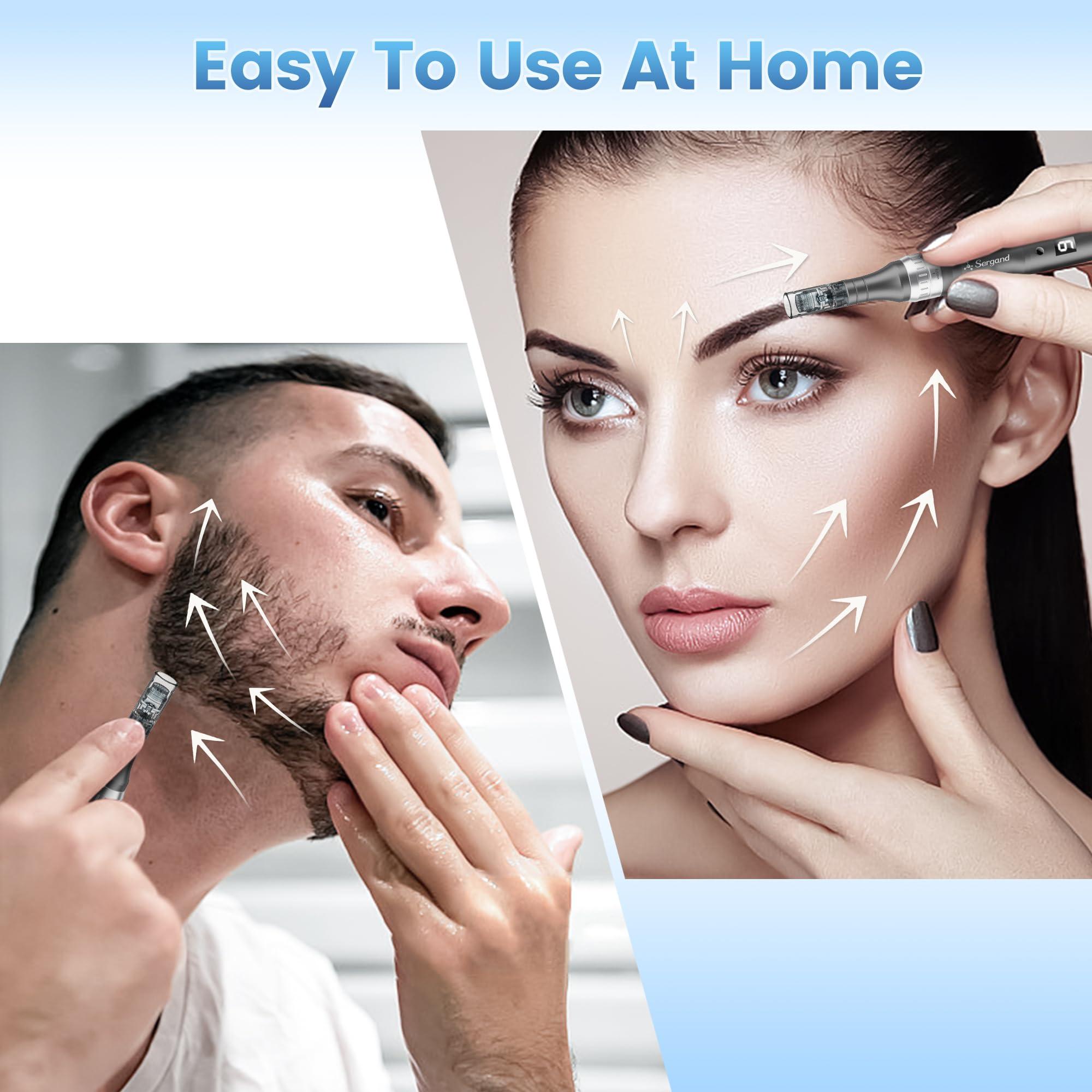 Microneedle Derma Roller Pen - Professional Microneeding 0.25 mm Derma Roller Beauty Pen - Microneedles Roller Pen for Women Men Tools - Image 5