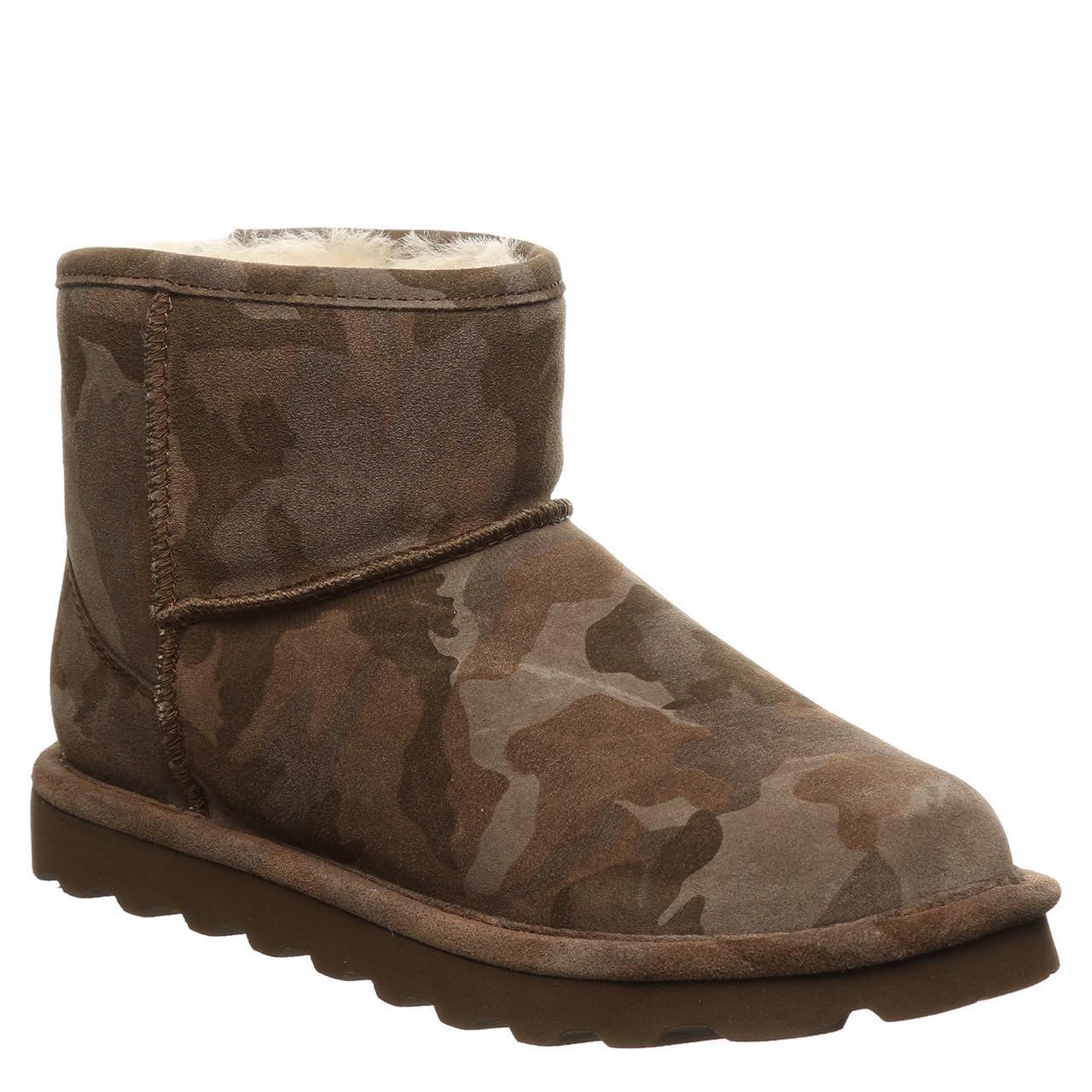 BEARPAW Women's Aleesa Exotic Multiple Colors | Women's Ankle Boot | Women's Slip On Boot | Comfortable Winter Boot