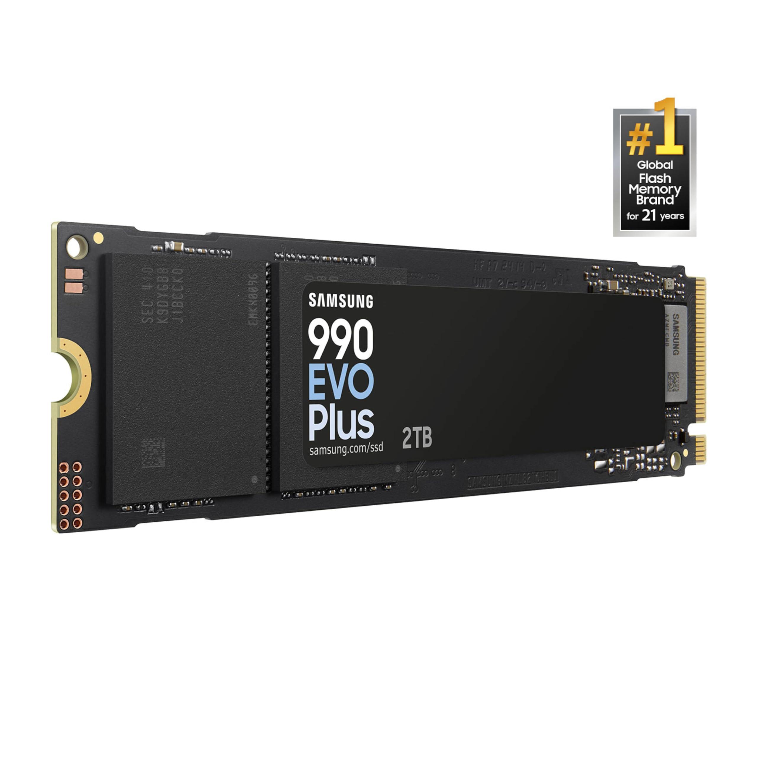 Samsung 990 EVO Plus SSD 2TB, PCIe Gen 4x4, Gen 5x2 M.2 2280, Speeds Up-to 7,250 MB/s, Upgrade Storage for PC/Laptops, HMB Technology and Intelligent Turbowrite 2.0, (MZ-V9S2T0B/AM) - Image 2