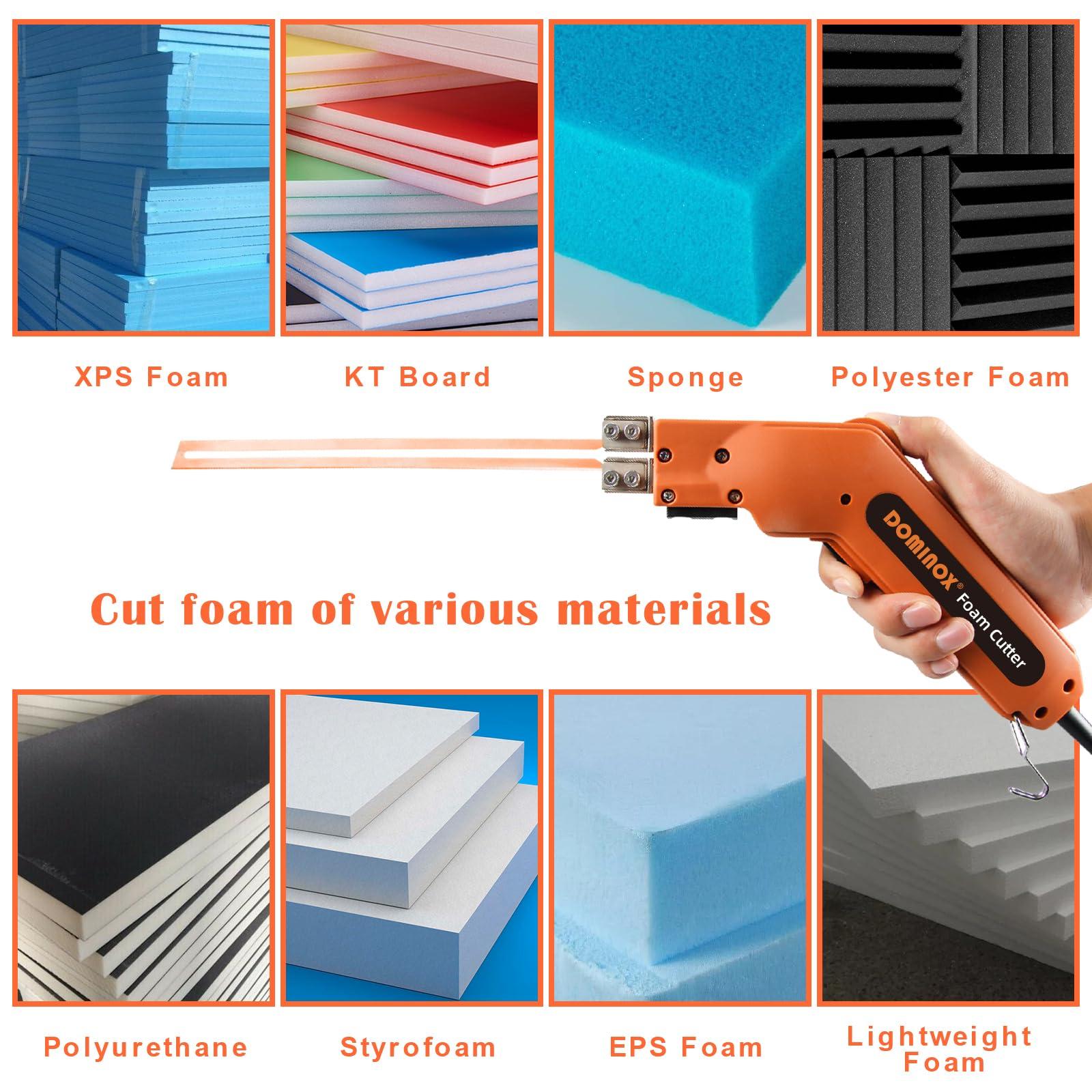 DOMINOX Hot Knife Foam Cutter, Foam Cutting Tool Kit, Heavy-duty Case Styrofoam Cutter for Cutting Foam Board Insulation, EPP, EPS, XPS, EVA, EPE, PU, KT Board, Sponge, Nylon - Image 4