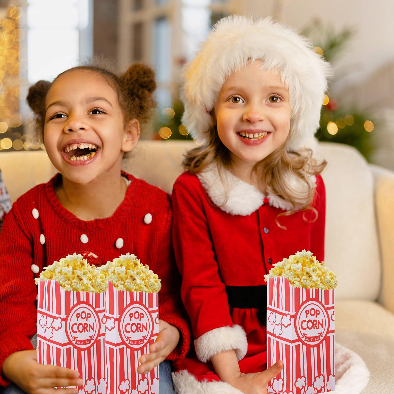 300 PCS Popcorn Bags 1 Oz Small Popcorn Bags Individual Servings Bulk Pop Corn Bags for Party Popcorn Machine Christmas Movie Night Supplies - Image 3