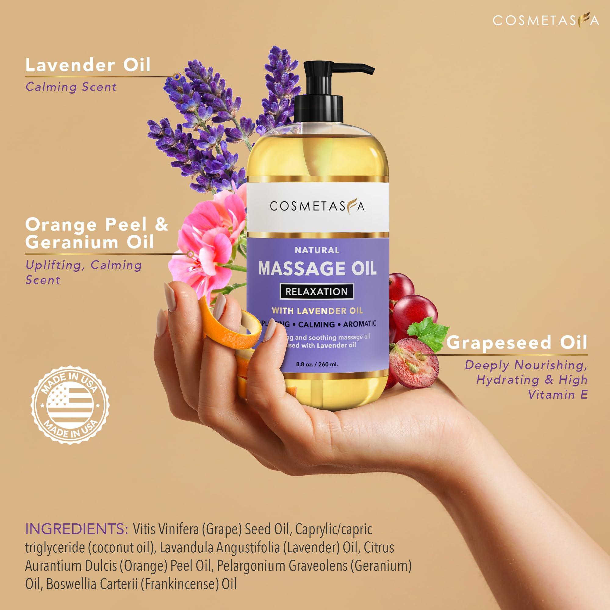 Lavender Relaxation Massage Oil with Massage Roller Ball - No Stain 100% Natural Blend of Spa Quality Oils for Calming, Aromatic, Soothing Massage Therapy - Image 2