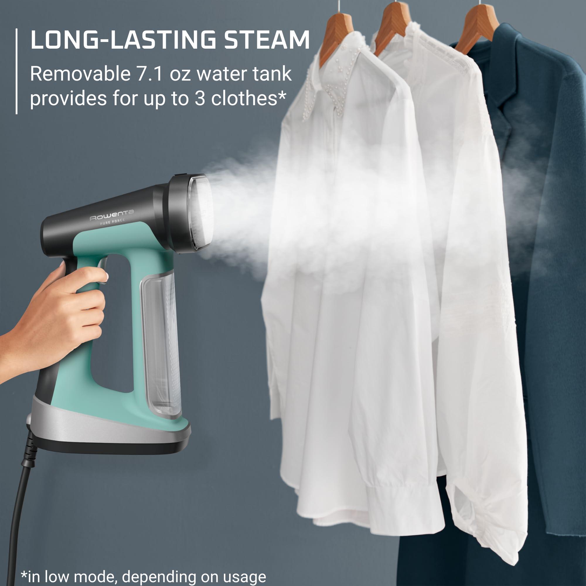 Rowenta Handheld Steamer for Clothes, Pure Force 2in1 Steamer & Iron, 1875W, Vertical/Horizonal Steaming & Ironing, Lightweight, Auto-off, XL power, 1875 Watts, DR8822 - Image 7