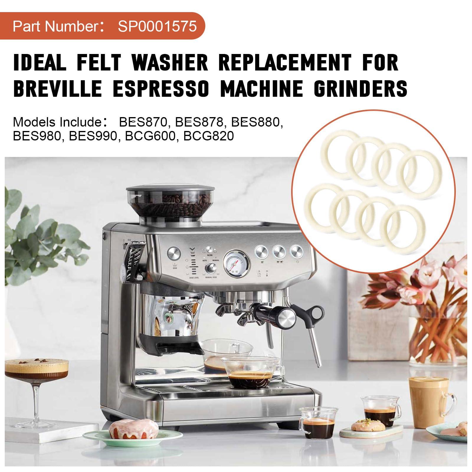 BES870XL Felt Washer Lower Burr for Breville Espresso Machine Grinders, SP0001575 Replacement Accessories for Breville Barista Express 870/876/878/880/980, Coffee Machine Cleaning Gasket, 8 Pack - Image 3