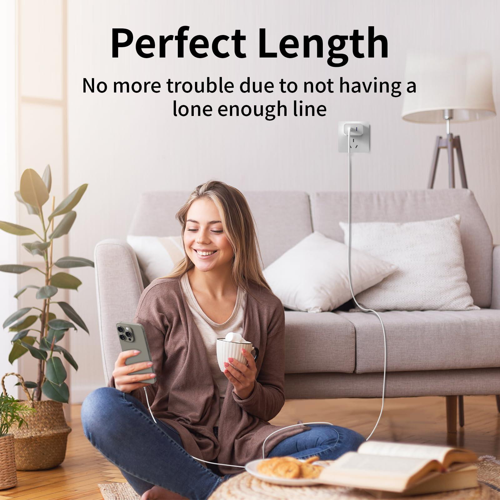 for iPhone 16 15 Fast Charger [MFi Certified] 3Pack 20W iPhone Charger Fast Charging Block and 6FT Long USB C to C Cable Cord Compatible with iPhone 16 15 Pro Max 15 Plus/iPad Pro/Air/Mini - Image 7