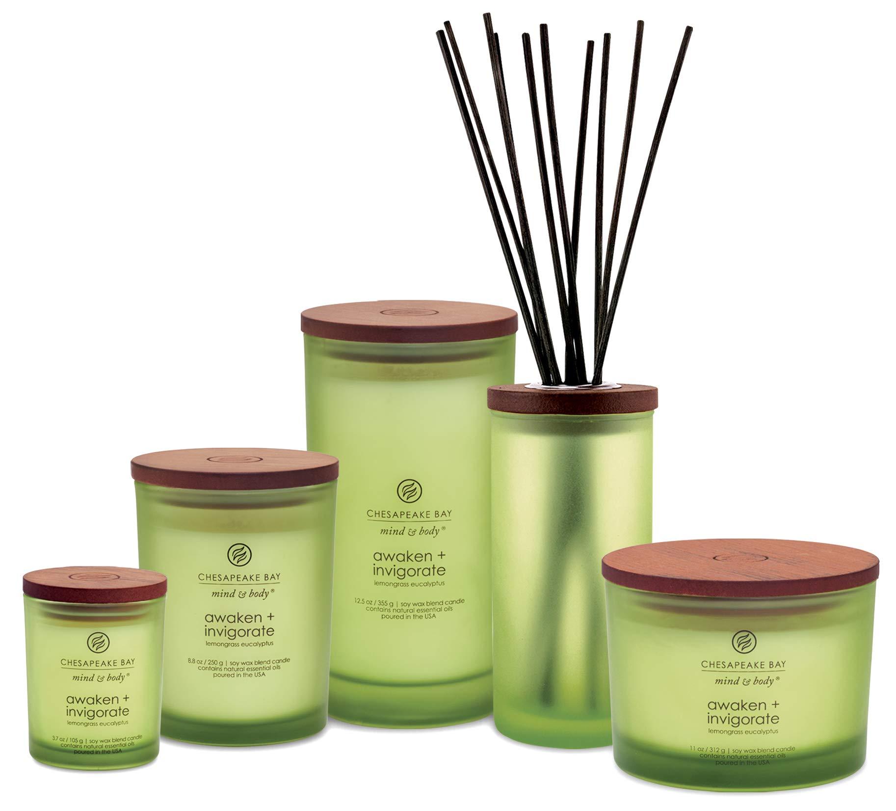 Chesapeake Bay Candle PT40886 Scented Candle, Awaken + Invigorate (Lemongrass Eucalyptus), Medium , Green, Home Décor - Image 3