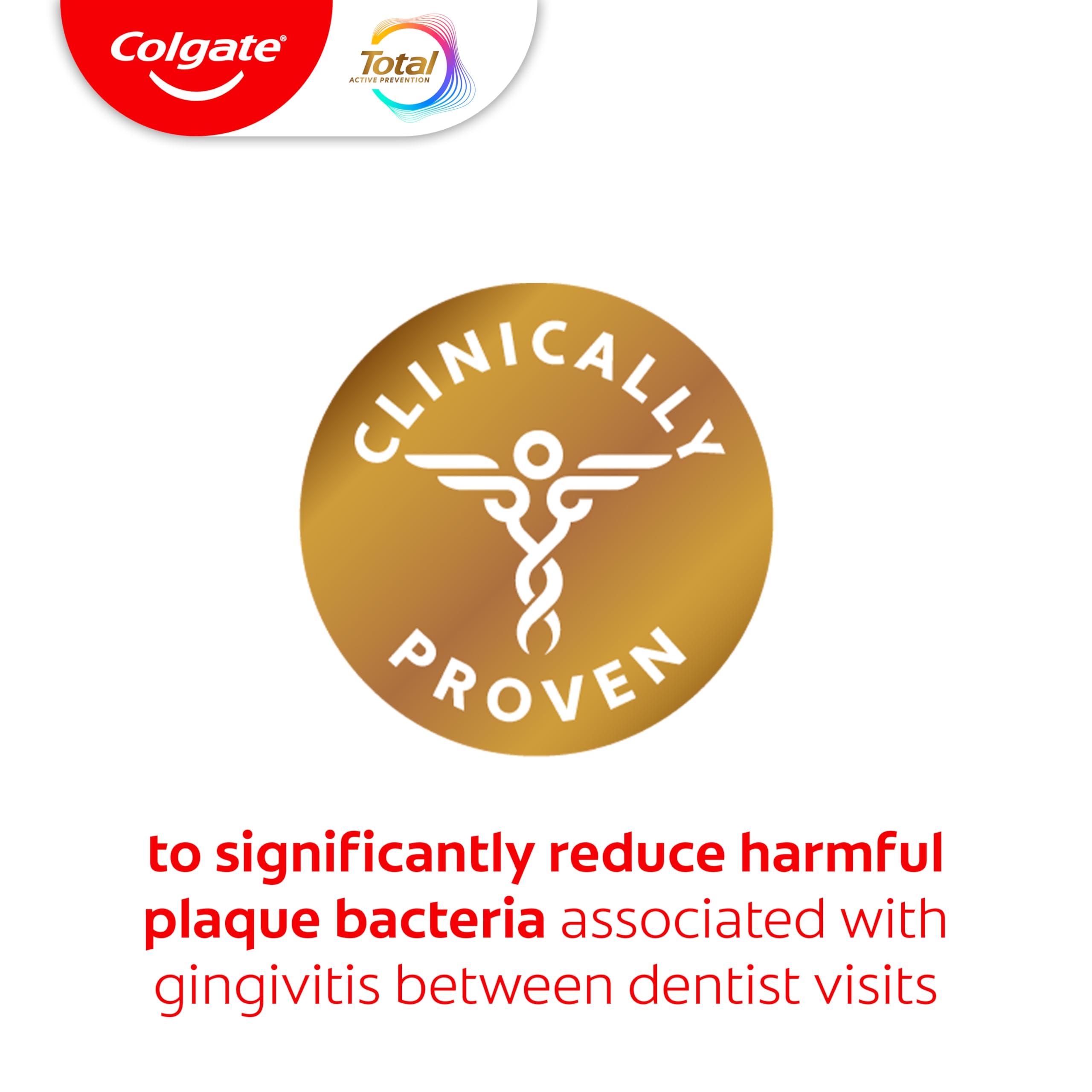 Colgate Total Plaque Pro Release Whitening Toothpaste Pack, Whitening Fluoride Toothpaste, Fights Plaque, Bad Breath, Tartar Buildup, and Helps Protect Teeth from Sensitivity, 2 Pack, 3.0 oz - Image 7