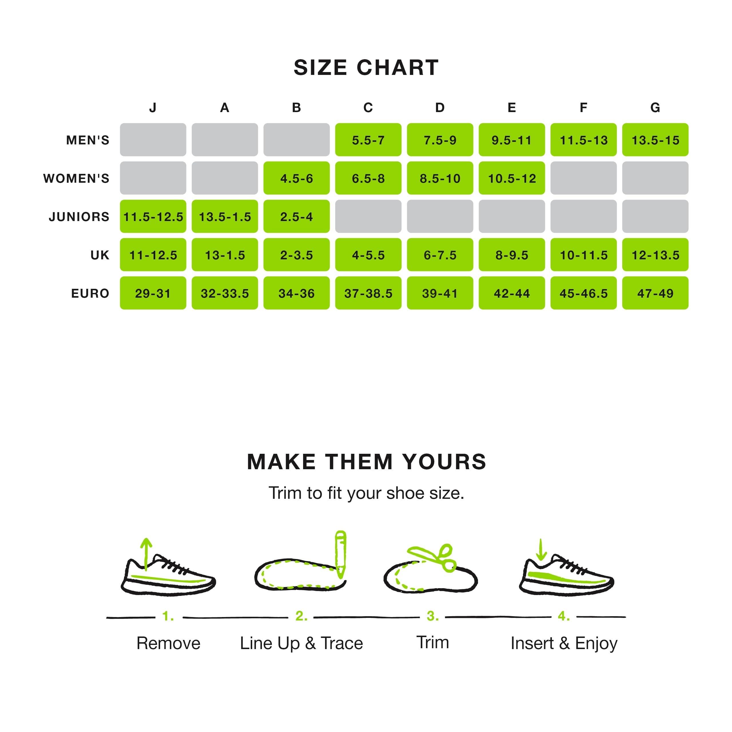 Superfeet All-Purpose Support High Arch Insoles (Green) - Trim-To-Fit Orthotic Shoe Inserts - Professional Grade - Men 9.5-11 / Women 10.5-12 - Image 5