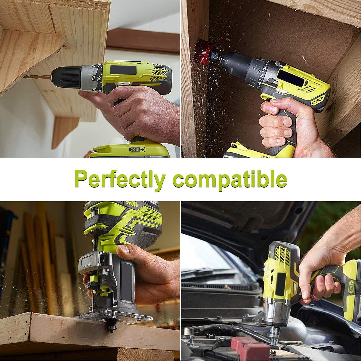 energup 2Pack 3.8Ah P102 18V Replace for Ryobi Battery, for 18-Volt ONE+ Lithium Battery P104 P105 P102 P103 P107 Cordless Tools Compatible with Ryobi Batteries 18v - Image 6