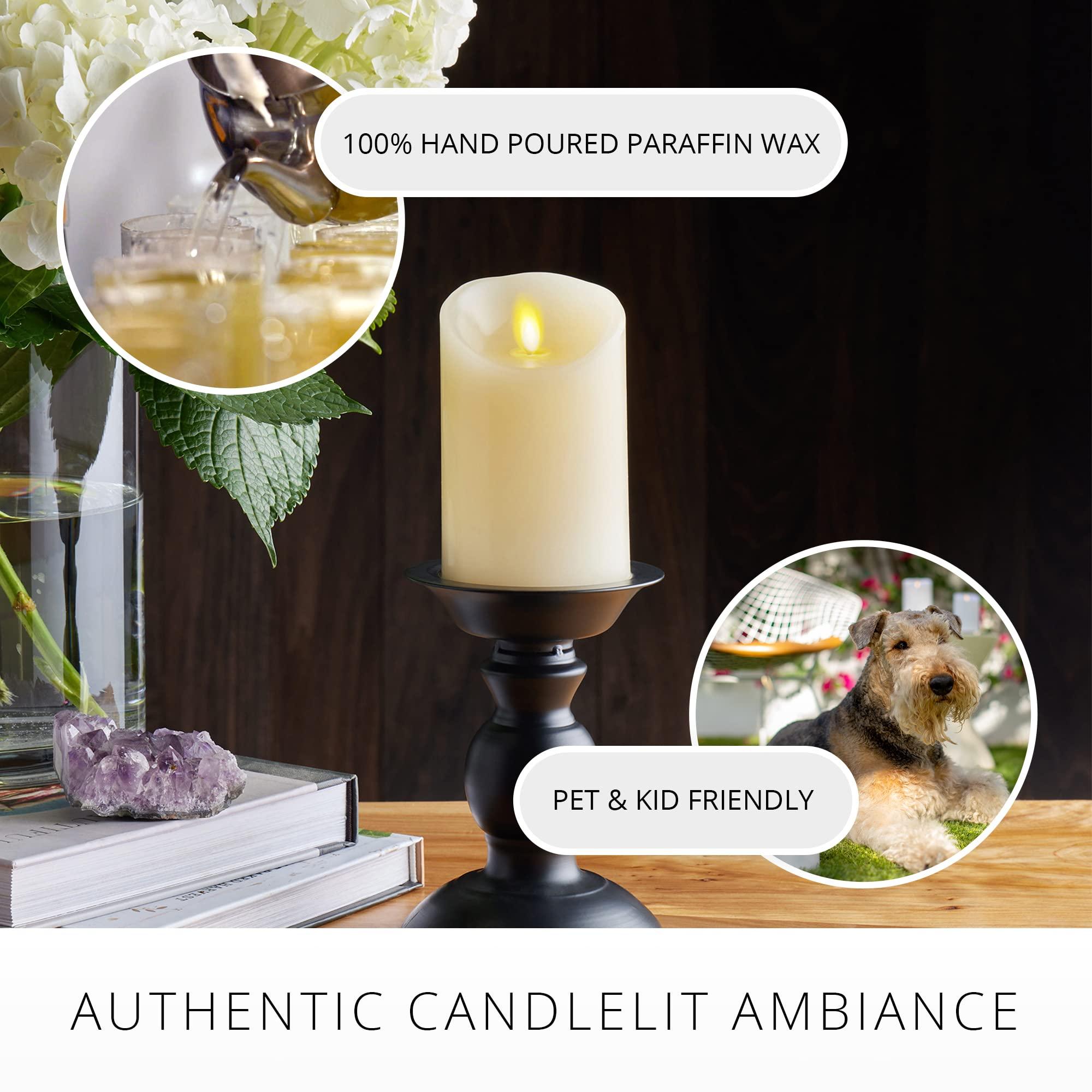 Luminara - Flameless LED Battery Operated Flickering Pillar Candles - Ivory - Pack of 1-3x4.5 - Realistic Moving Flame Real Wax Indoor/Outdoor Decor - Image 5
