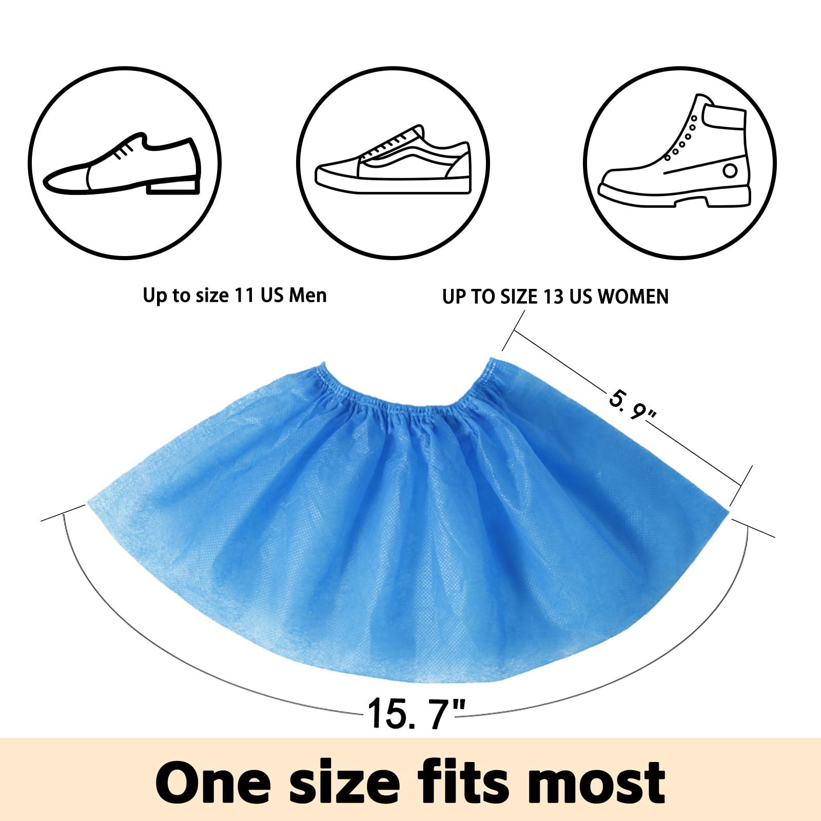 Amedall Shoe Covers Disposable,Waterproof 100 Pack(50 Pairs),Non-Slip for Various Occasions,fits up to US Men's 12 & Women's 13 Size,Durable Booties Boot Covers for Indoors & Outdoor，Premium - Image 2