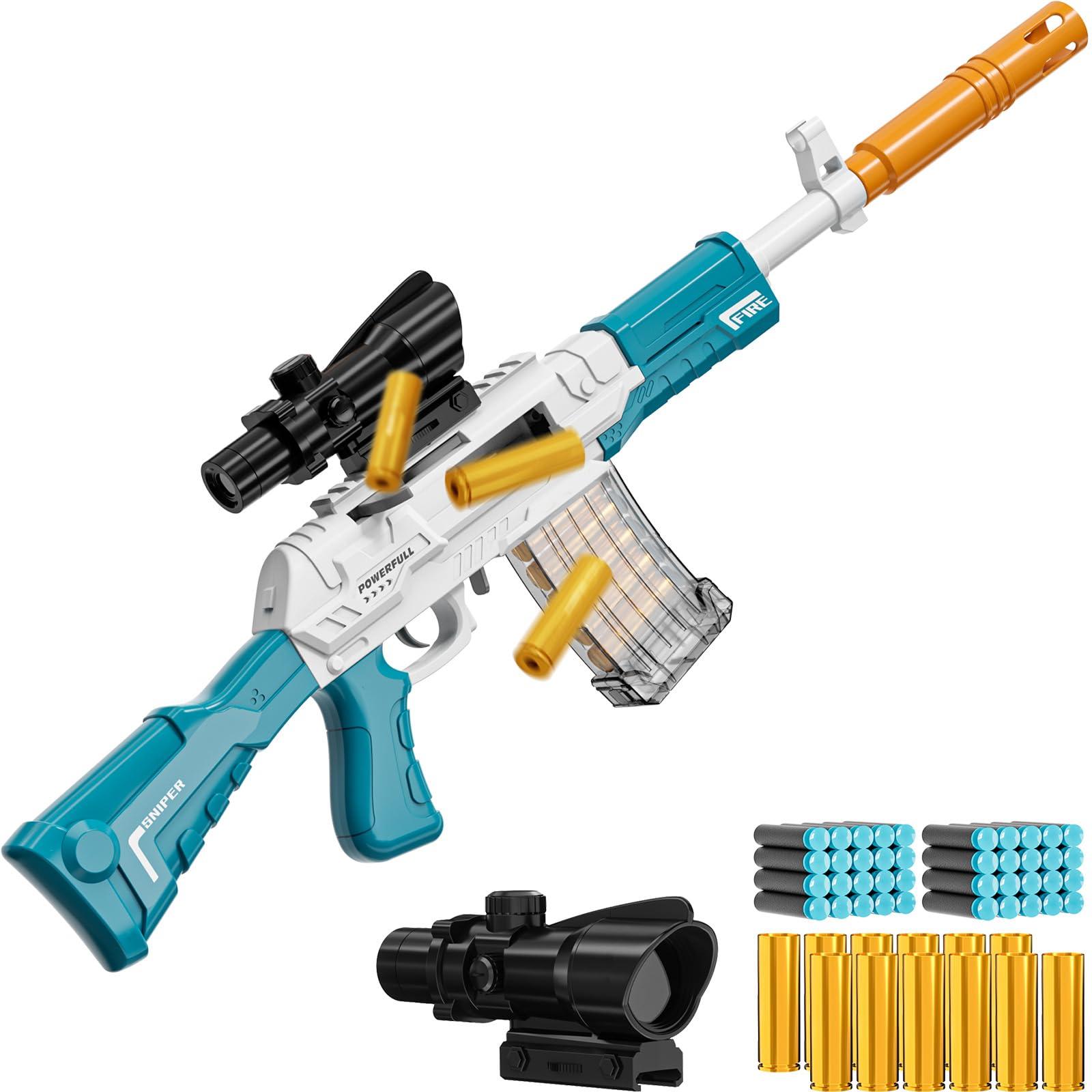 Toy Gun Models Foam Blasters Guns for Kids Children Ages 6+ 7 8-12 Year Old Boys Girls Teens Sniper Soft Bullet Dart Shotgun Ejecting Rifle Christmas Halloween Birthday Revolver Pistol