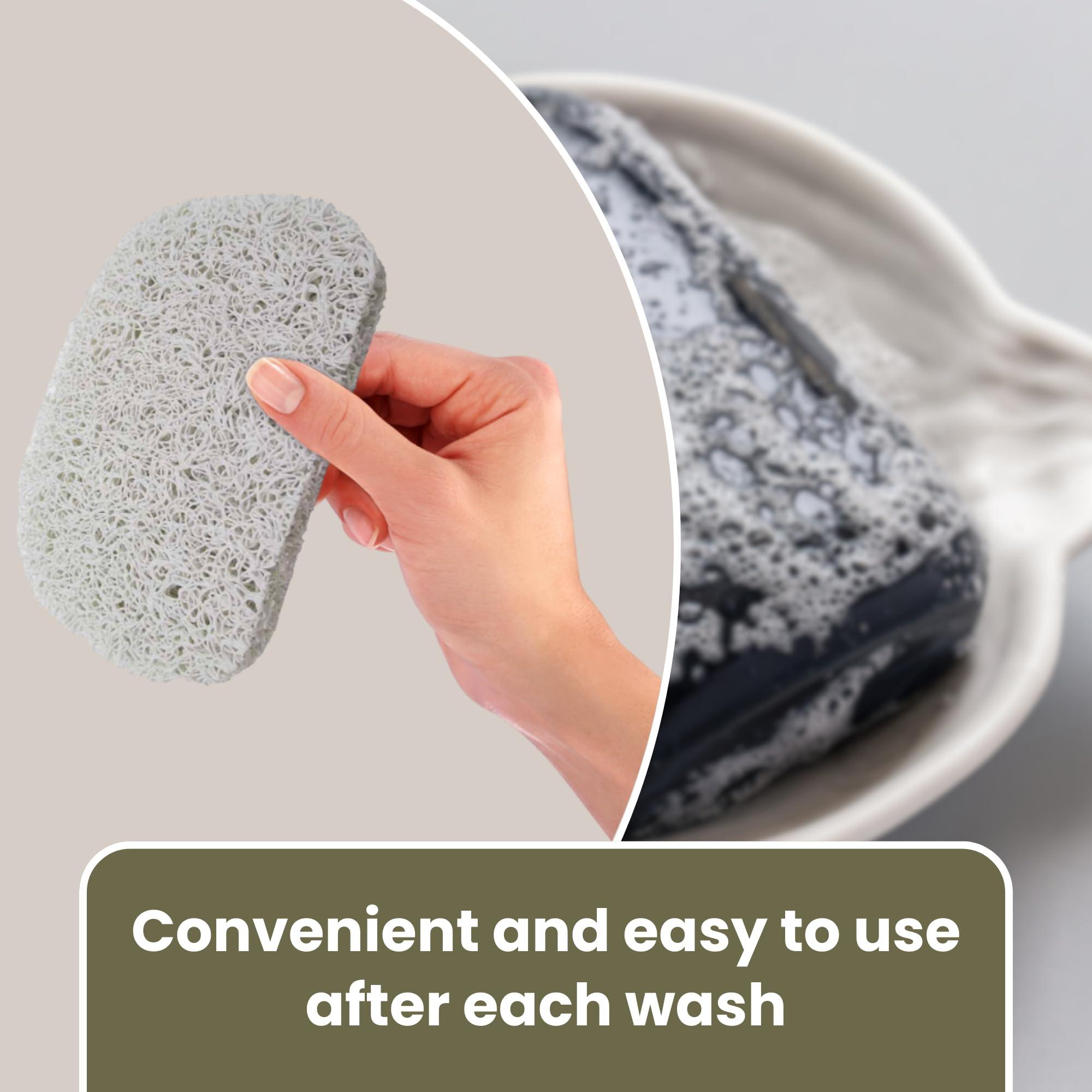 Gadgetime USA Soap Saver Pad - 6 Pack Soap Holder for Kitchen & Bathroom Use - Durable Non Slip Soap Dish, Shampoo Bar & Dish Soap - Large Size & Easy to Wash - Perfect for Travel - Self Draining - Image 5
