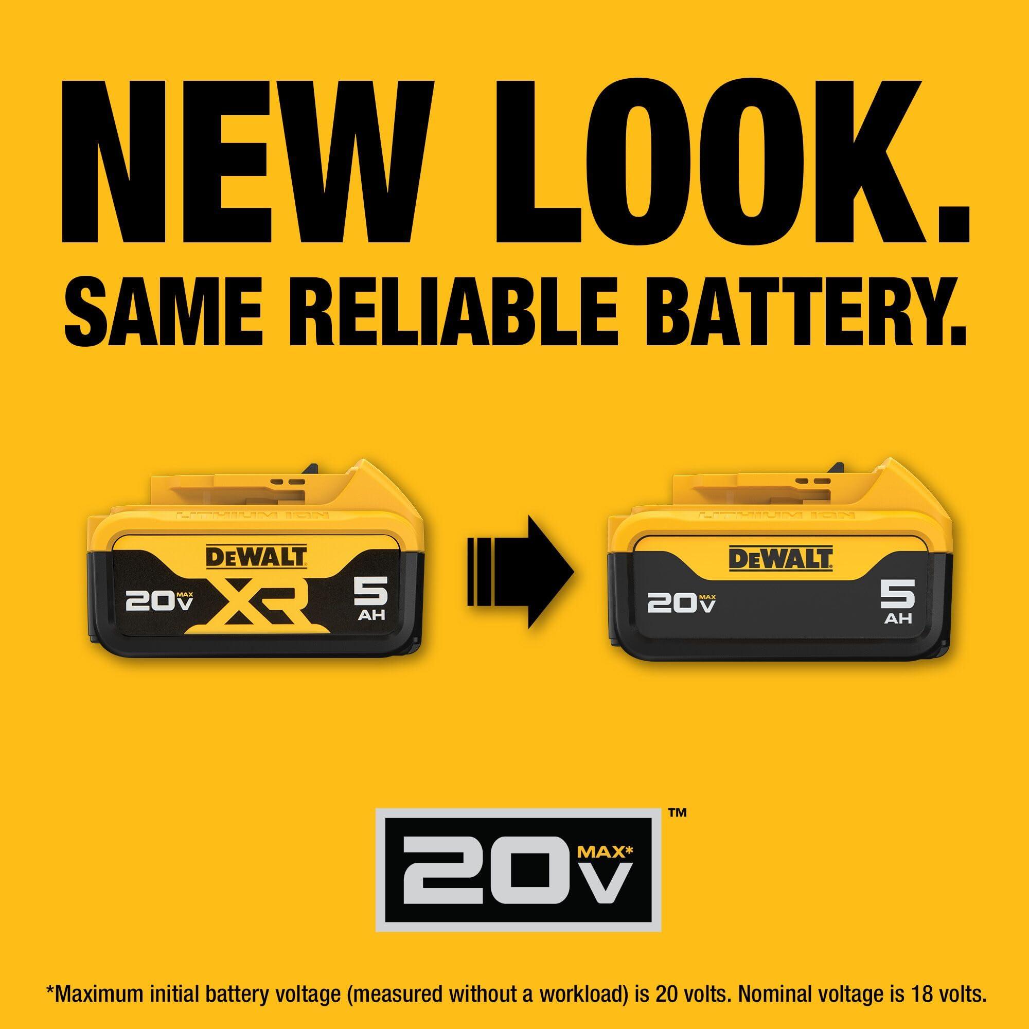 DEWALT 20V MAX Lithium-Ion Battery 2-Pack and Charger, 5.0 Ah, Battery Starter Kit (DCB205-2c) - Image 7