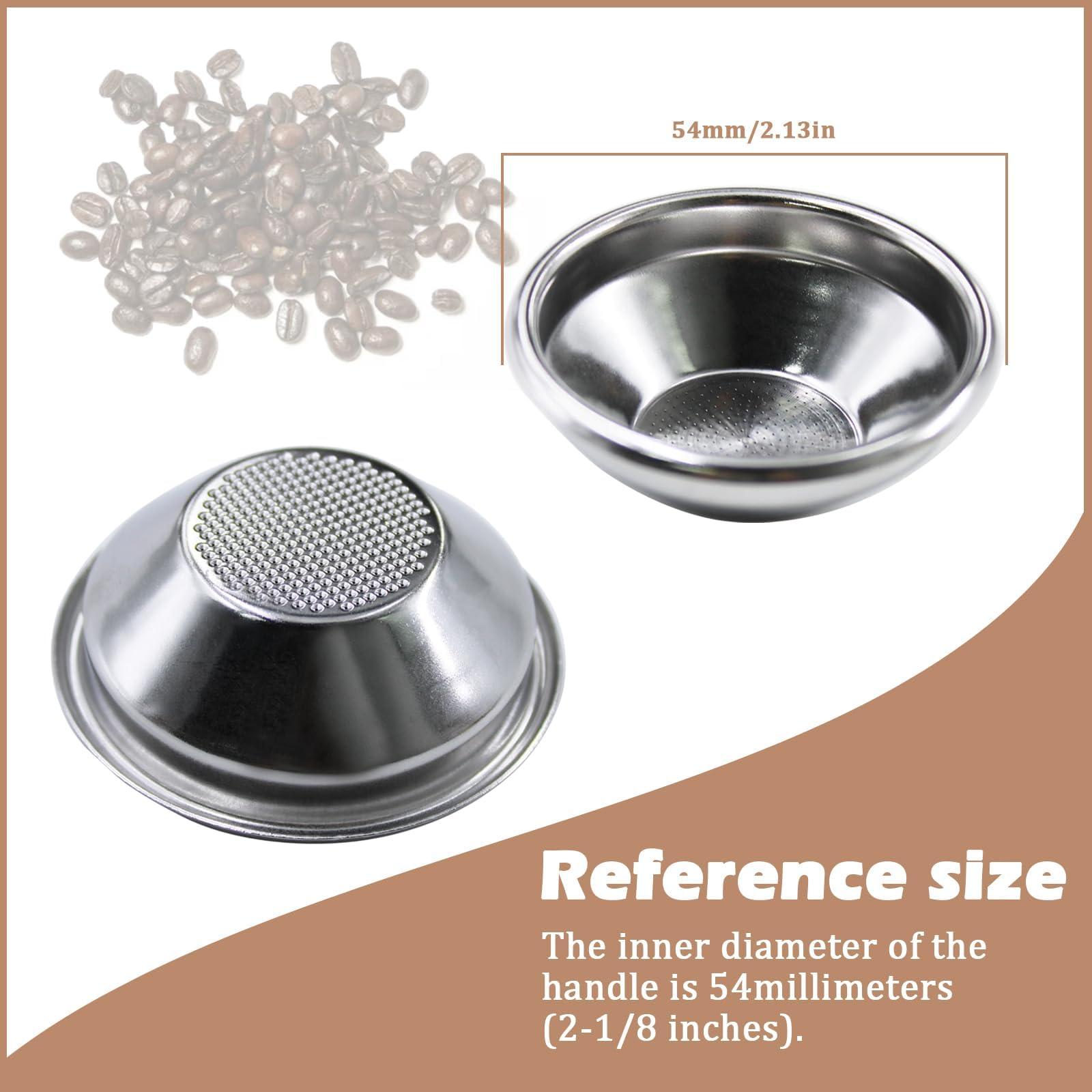 54mm Non Pressurized Filter Basket for Breville Portafilter, Single Cup Sieve, 10 Grams Powder Capacity, Replacement Coffee Filter Basket - Image 5