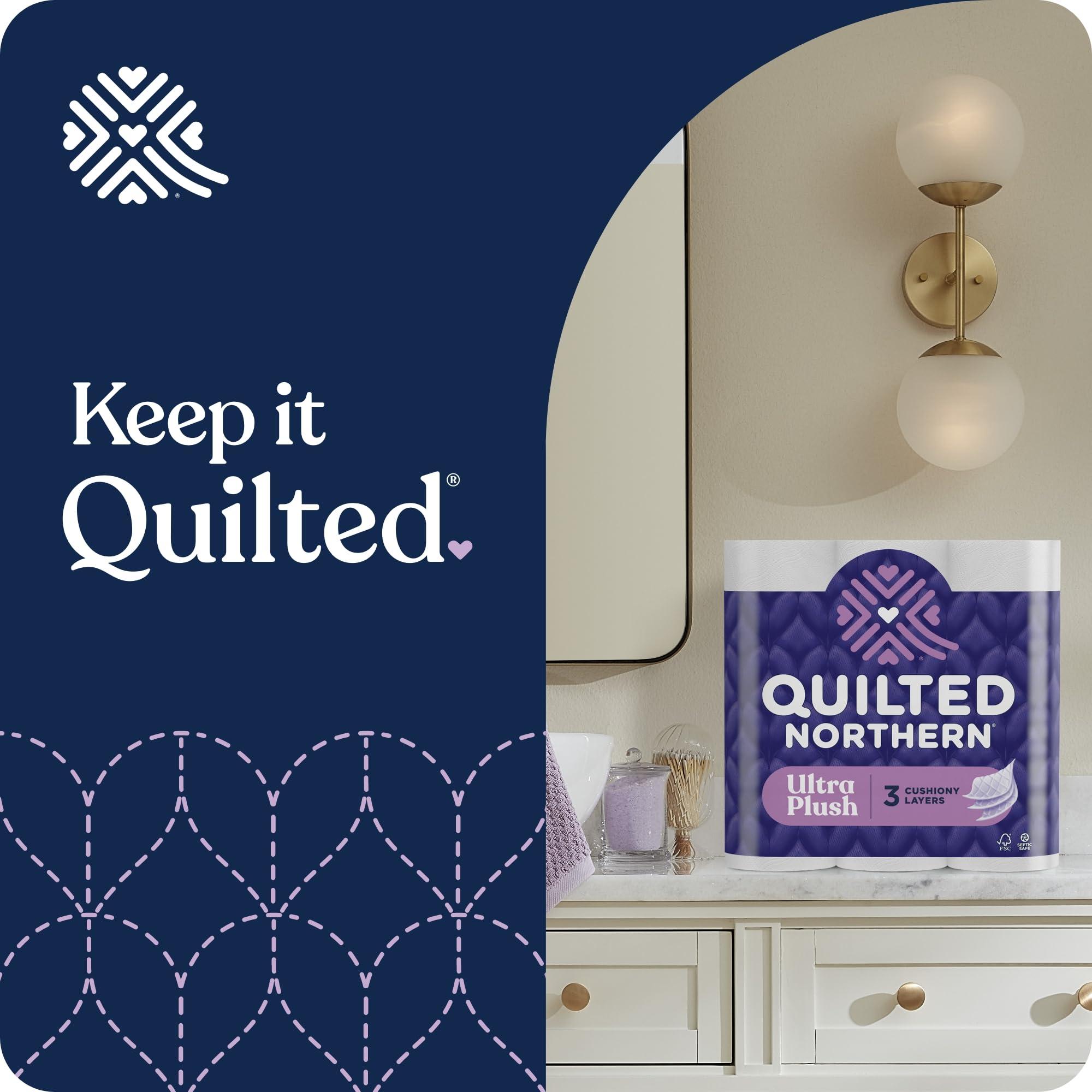 Quilted Northern Ultra Plush Toilet Paper, 8 Super Mega Rolls = 48 Regular Rolls, 3X Thicker*, 3 Ply Soft Toilet Tissue - Image 10