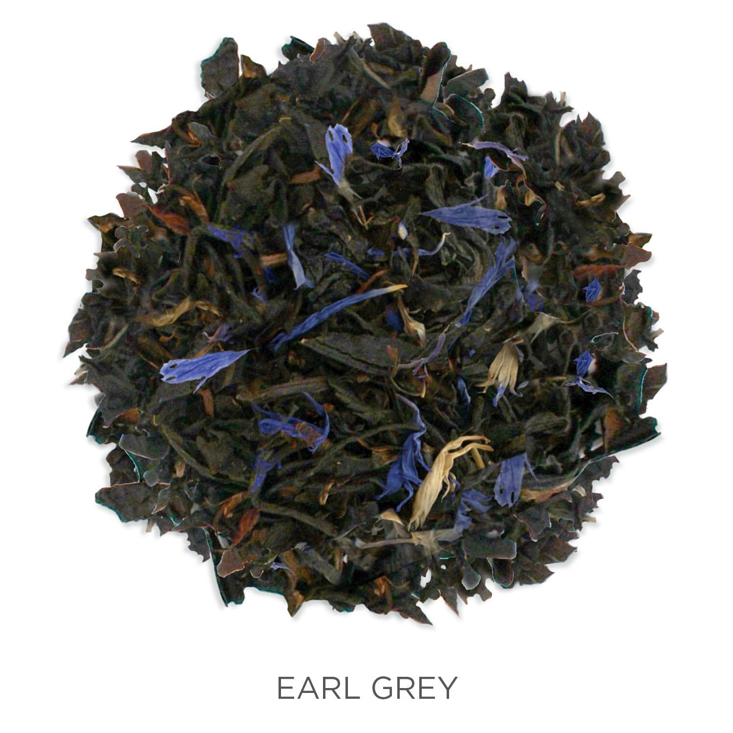 Tea Forte Earl Grey Premium Organic Loose Leaf Caffeinated Black Tea Blend Canister, Makes 35-50 Cups - Image 3