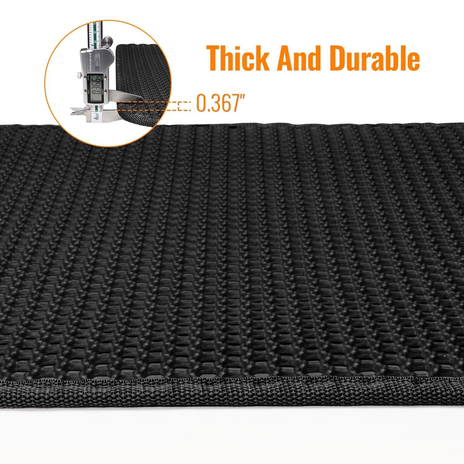 Cat Litter Mat 23"X17" Litter Box Mat, EVA Honeycomb Double Layer Design, Urine & Waterproof, Scatter Control Kitty Litter Mat, Less Waste, Easier To Clean,Washable, Black - Image 5