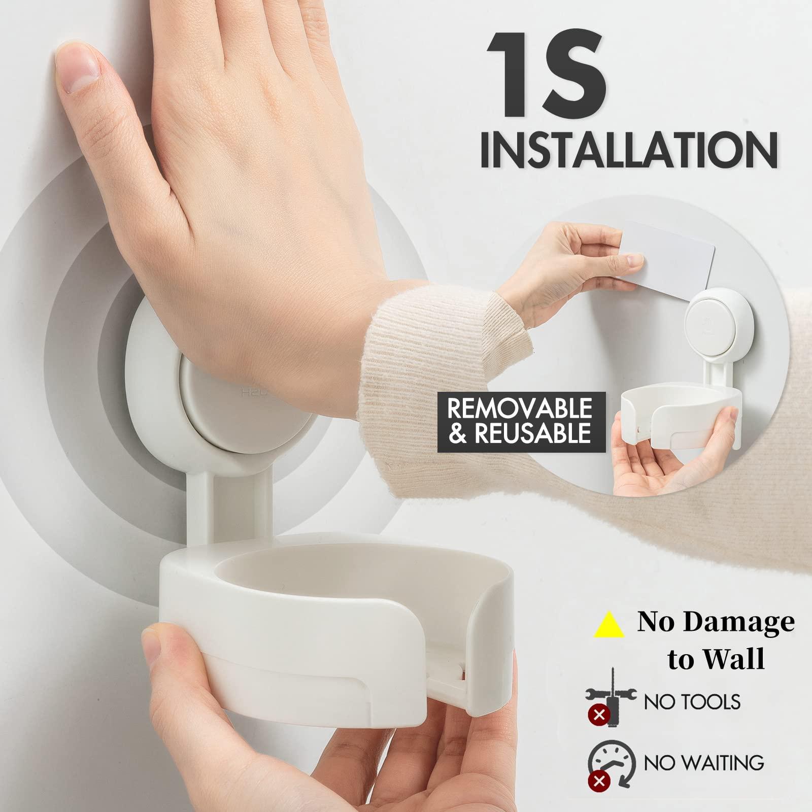 TAILI Shower Grab Bar with Wine Glass Holder for Shower, Suction Cup Grab Bars for Bathtubs and Showers Removable Heavy Duty Shower Grab Bars for Seniors and Elderly, Strong Hold Suction No Drilling - Image 4